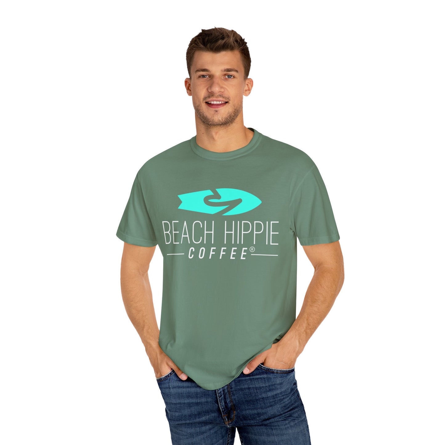 Surf-Inspired Unisex Garment-Dyed T-Shirt, Casual Shirt for Beach Lovers, Gift for Surfers, Summer Vibe Tee, Trendy Outdoor Apparel