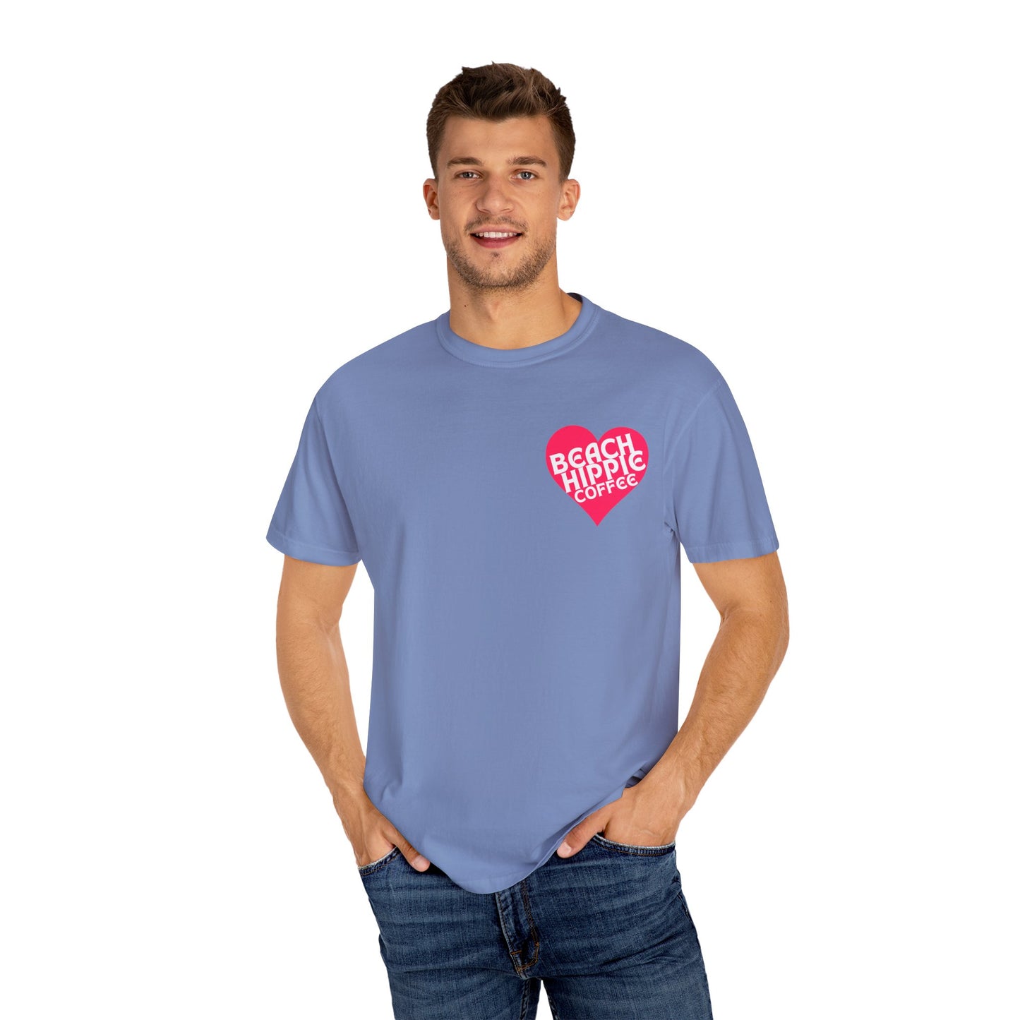 Beach Hippie Coffee T-Shirt - I Am Enough Graphic Tee