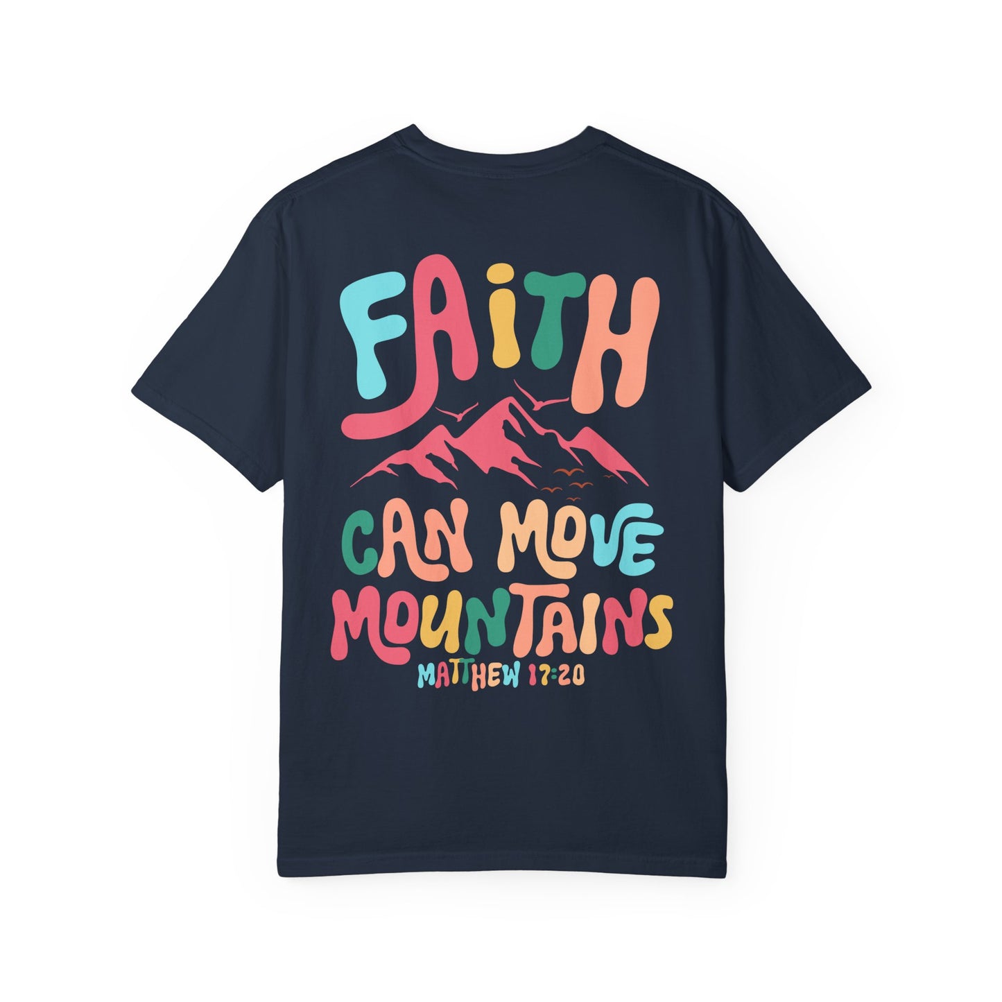 Beach Hippie Coffee Faith Can Move Mountains Tee