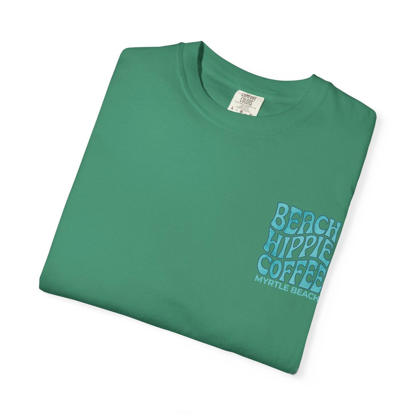 Beach Hippie Coffee Faith Can Move Mountains Tee