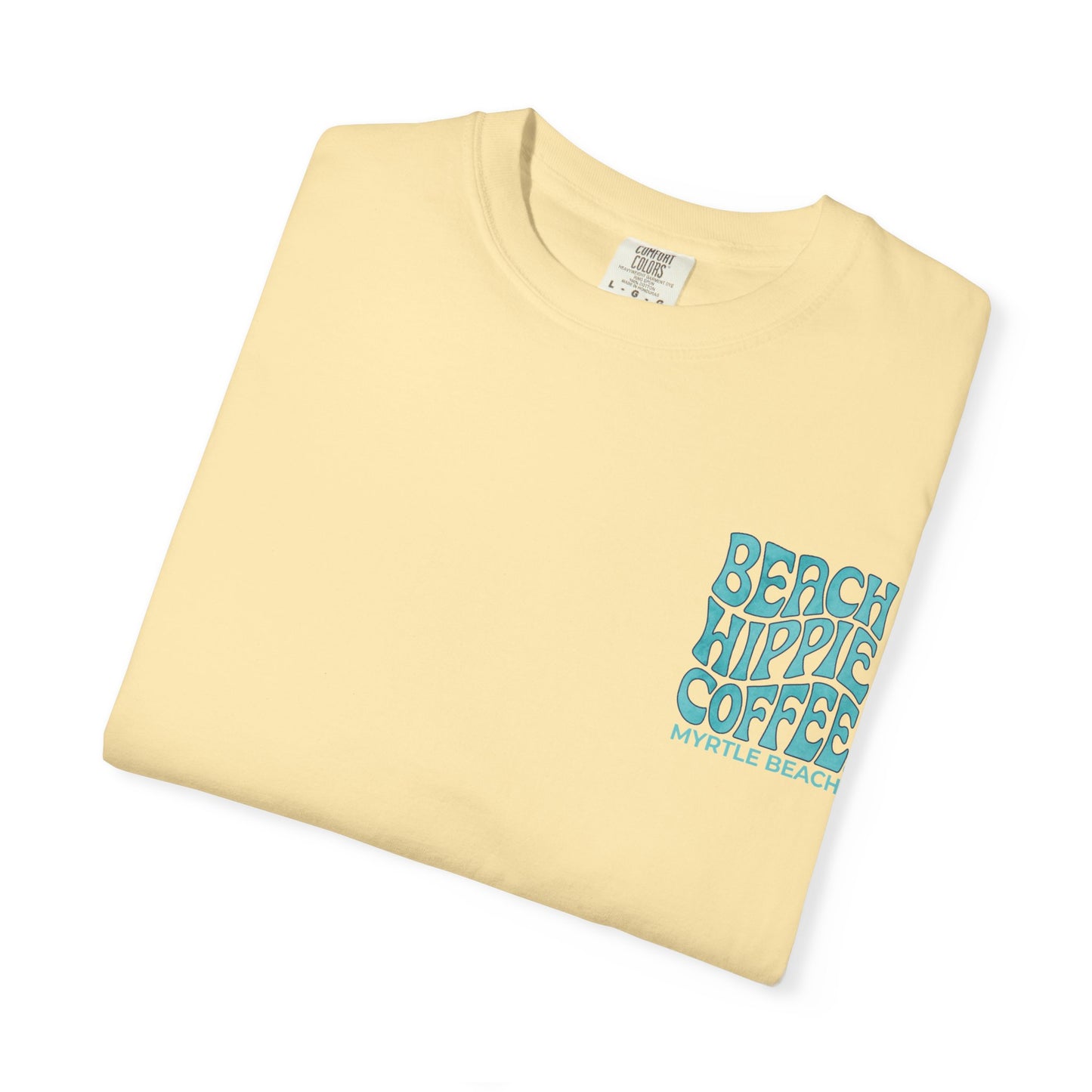 Beach Hippie Coffee Faith Can Move Mountains Tee