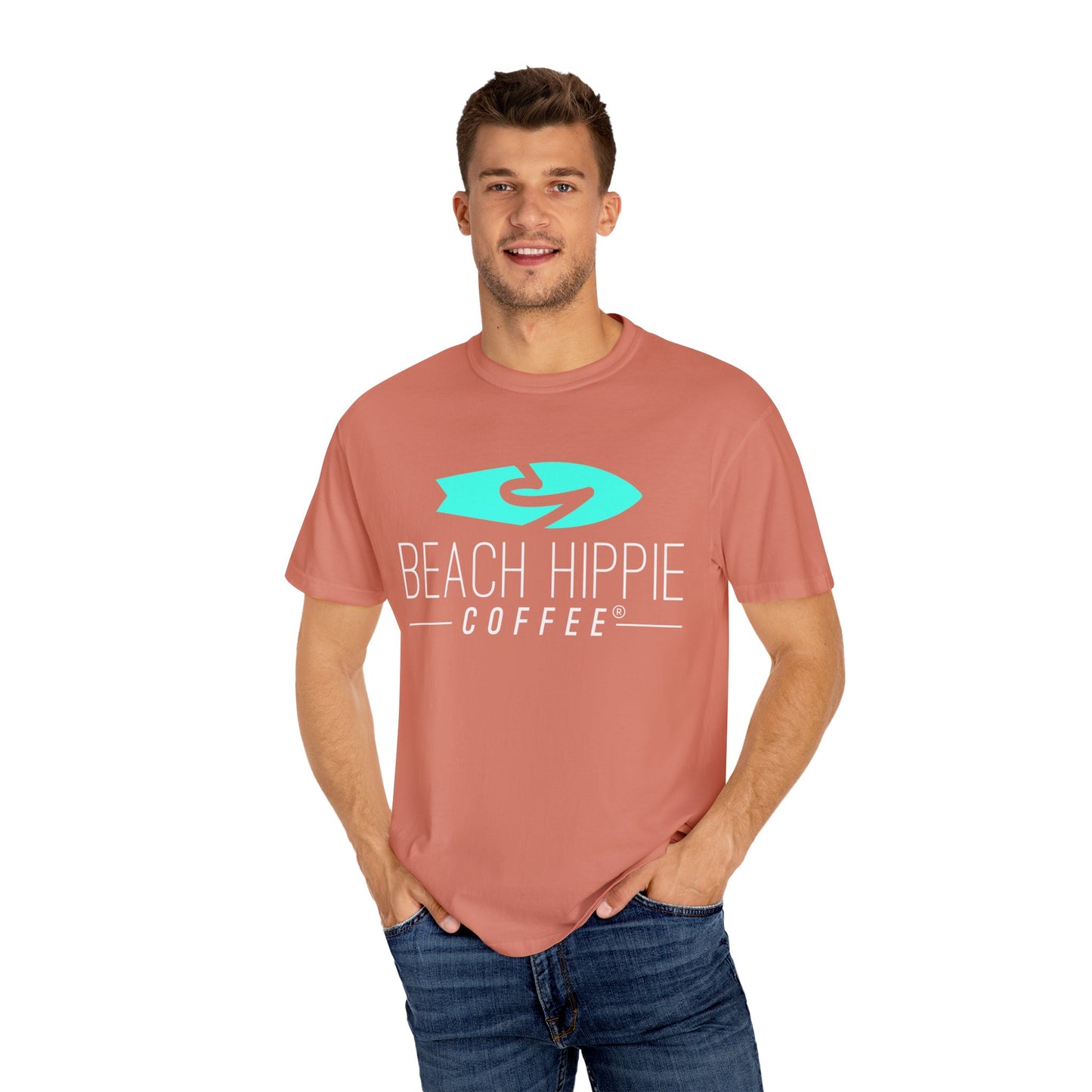 Surf-Inspired Unisex Garment-Dyed T-Shirt, Casual Shirt for Beach Lovers, Gift for Surfers, Summer Vibe Tee, Trendy Outdoor Apparel