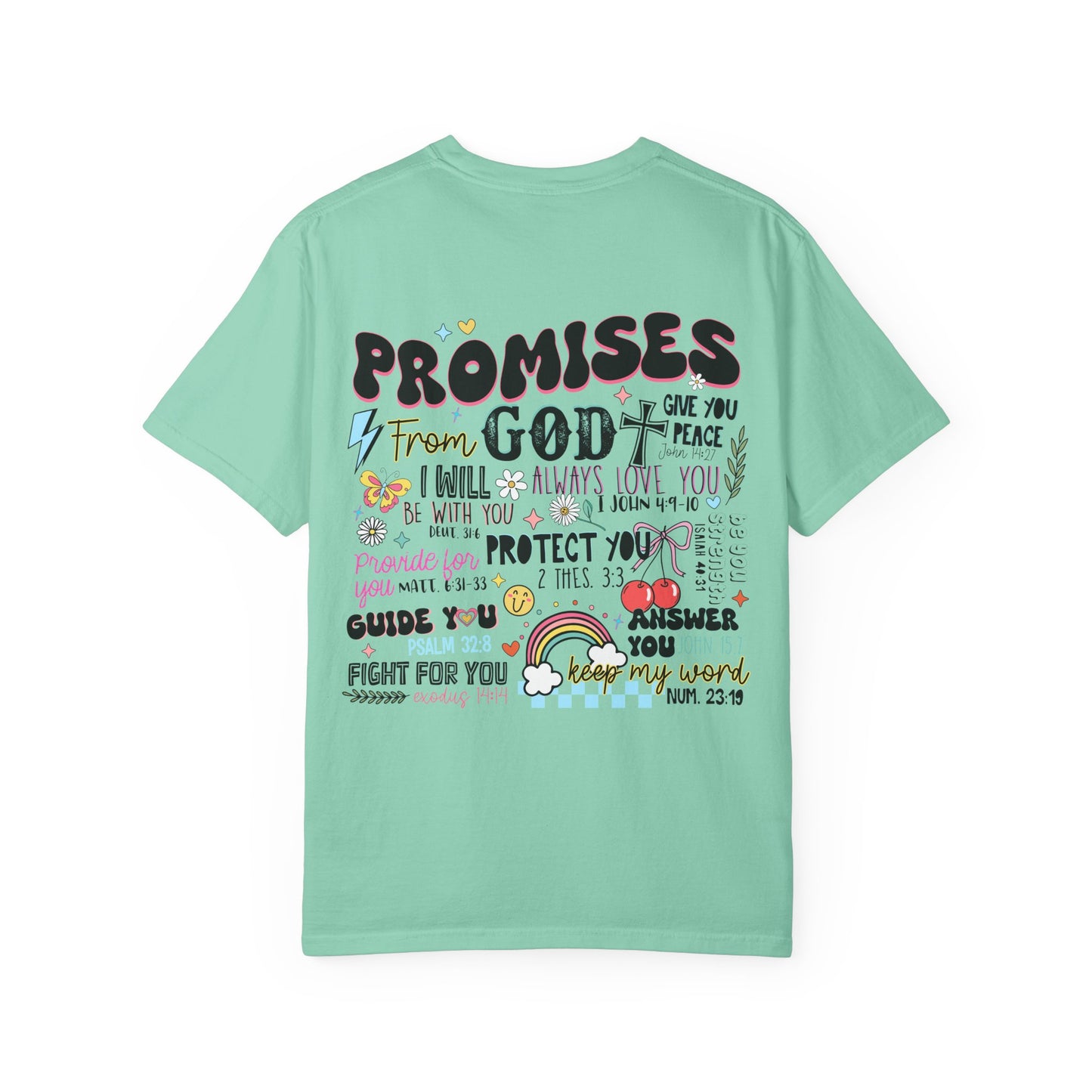 ☀️ Promises of God Tee Beach Hippie Coffee x Comfort Colors 1717