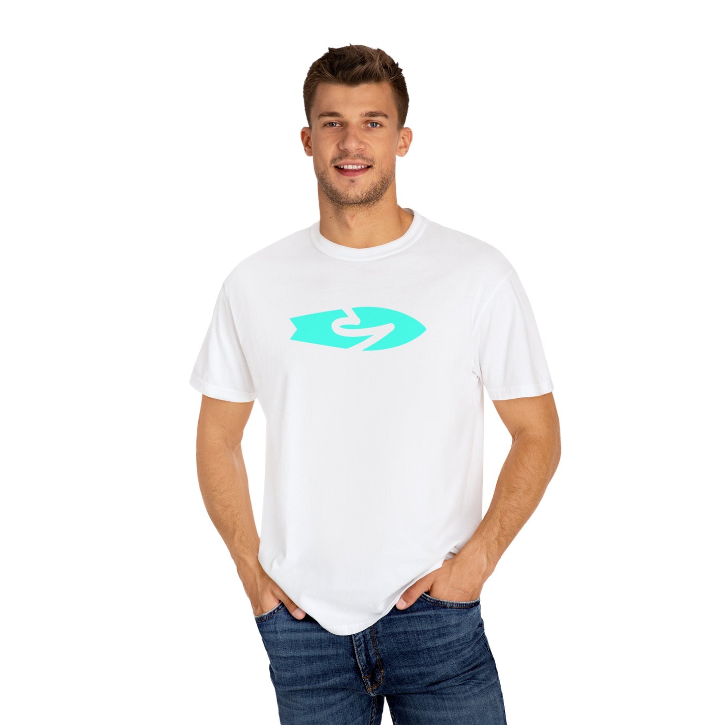 Surf-Inspired Unisex Garment-Dyed T-Shirt, Casual Shirt for Beach Lovers, Gift for Surfers, Summer Vibe Tee, Trendy Outdoor Apparel