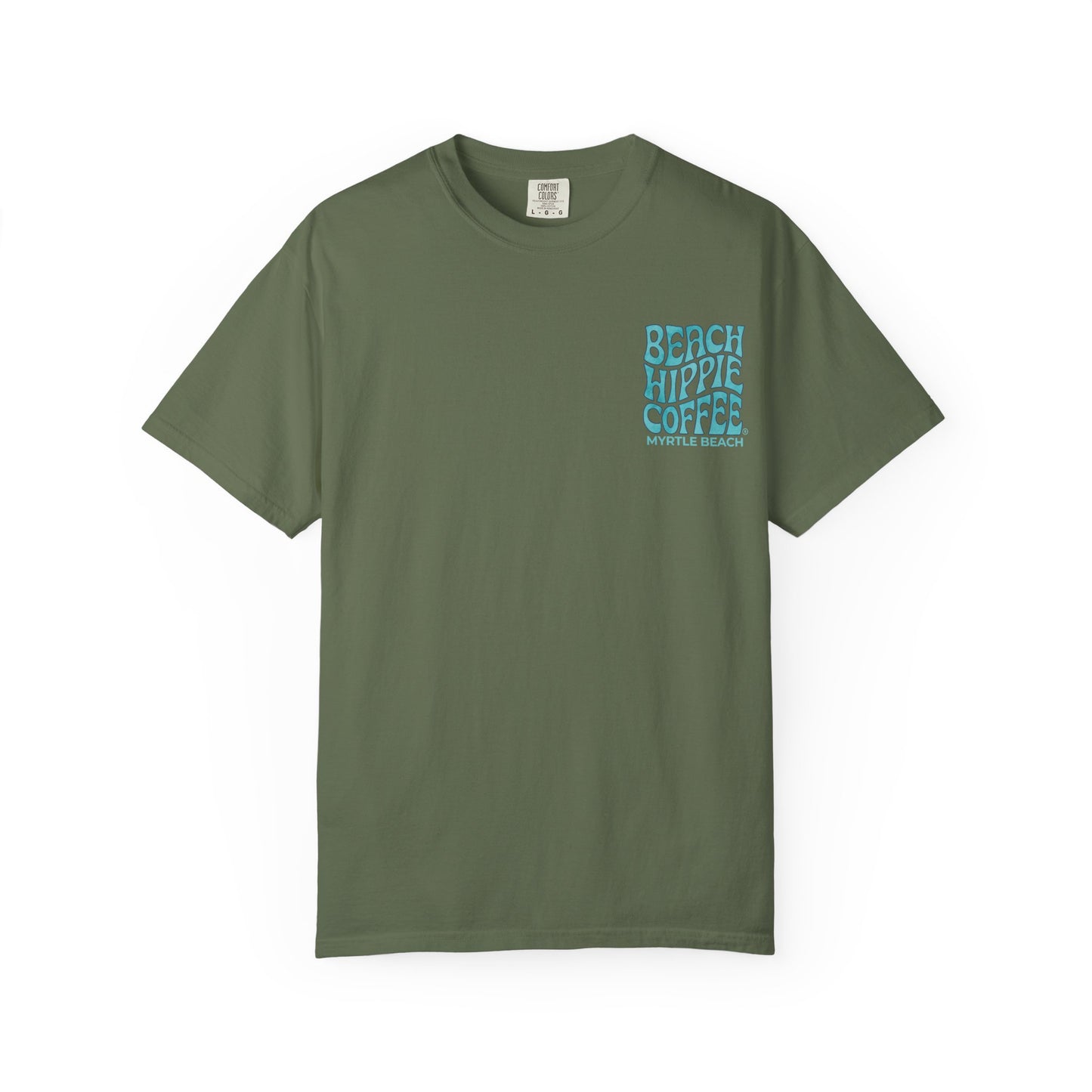 Beach Hippie Coffee Faith Can Move Mountains Tee