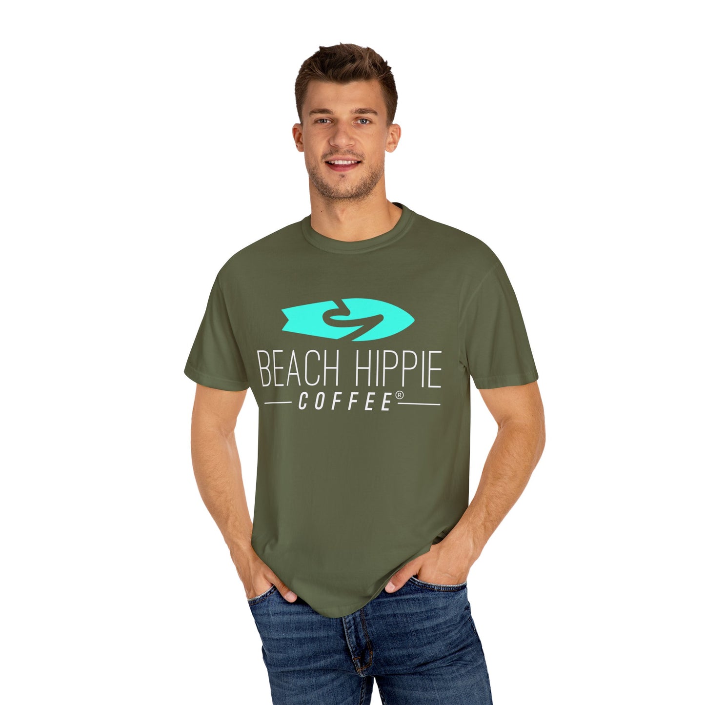 Surf-Inspired Unisex Garment-Dyed T-Shirt, Casual Shirt for Beach Lovers, Gift for Surfers, Summer Vibe Tee, Trendy Outdoor Apparel