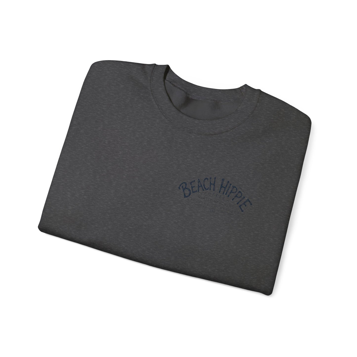 Beach Hippie Crewneck Sweatshirt — Casual Coastal Pullover