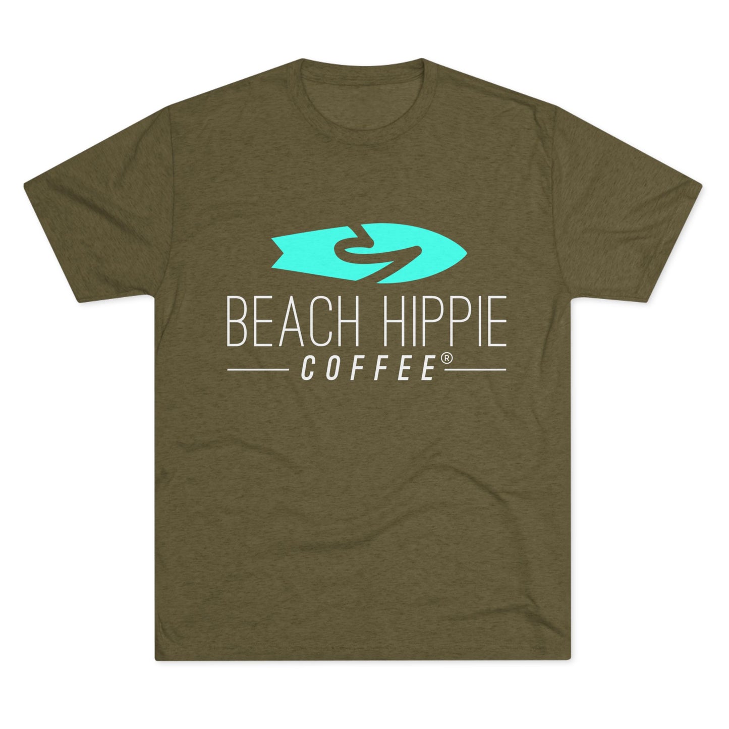 Beach Hippie Coffee Unisex Crew Tee - VW T-Shirt for Beach Lovers