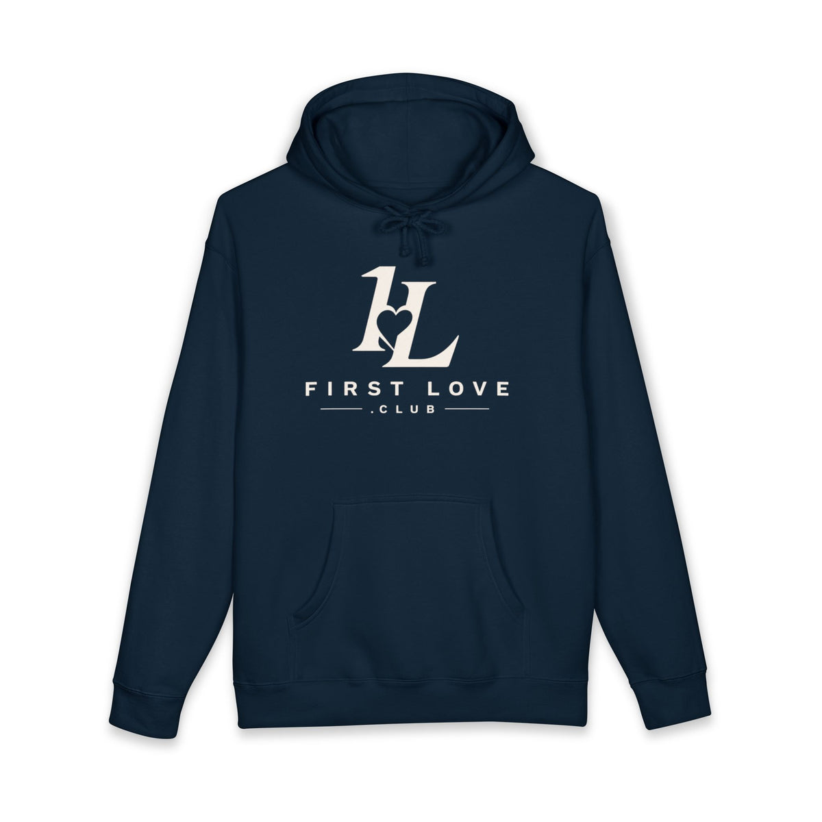 First Love Club Hoodie — Retro Monogram Pullover