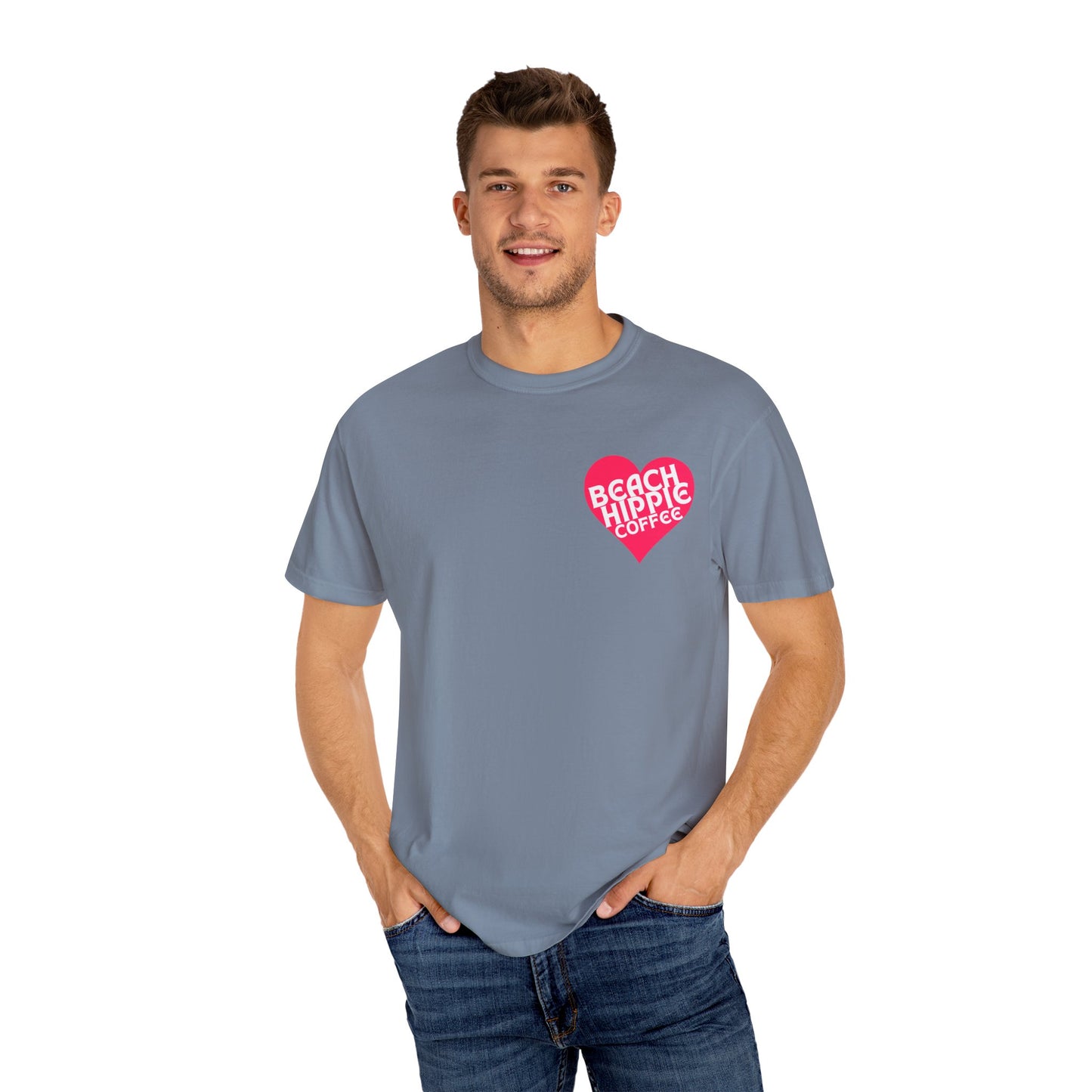 Beach Hippie Coffee T-Shirt - I Am Enough Graphic Tee