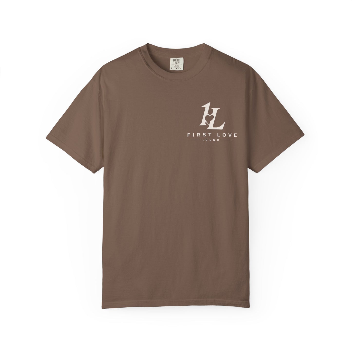 First Love Mountain T-Shirt — "Greater Is He" Christian Faith Tee