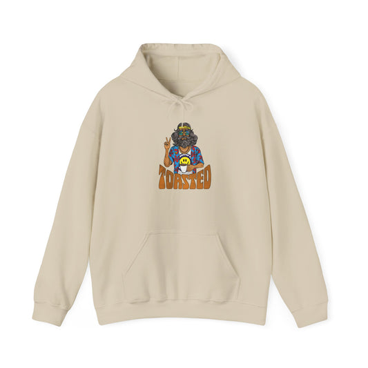 Beach Hippie Coffee Hoodie — "Toasted" Graphic Myrtle Beach Coffee Shop Sweatshirt