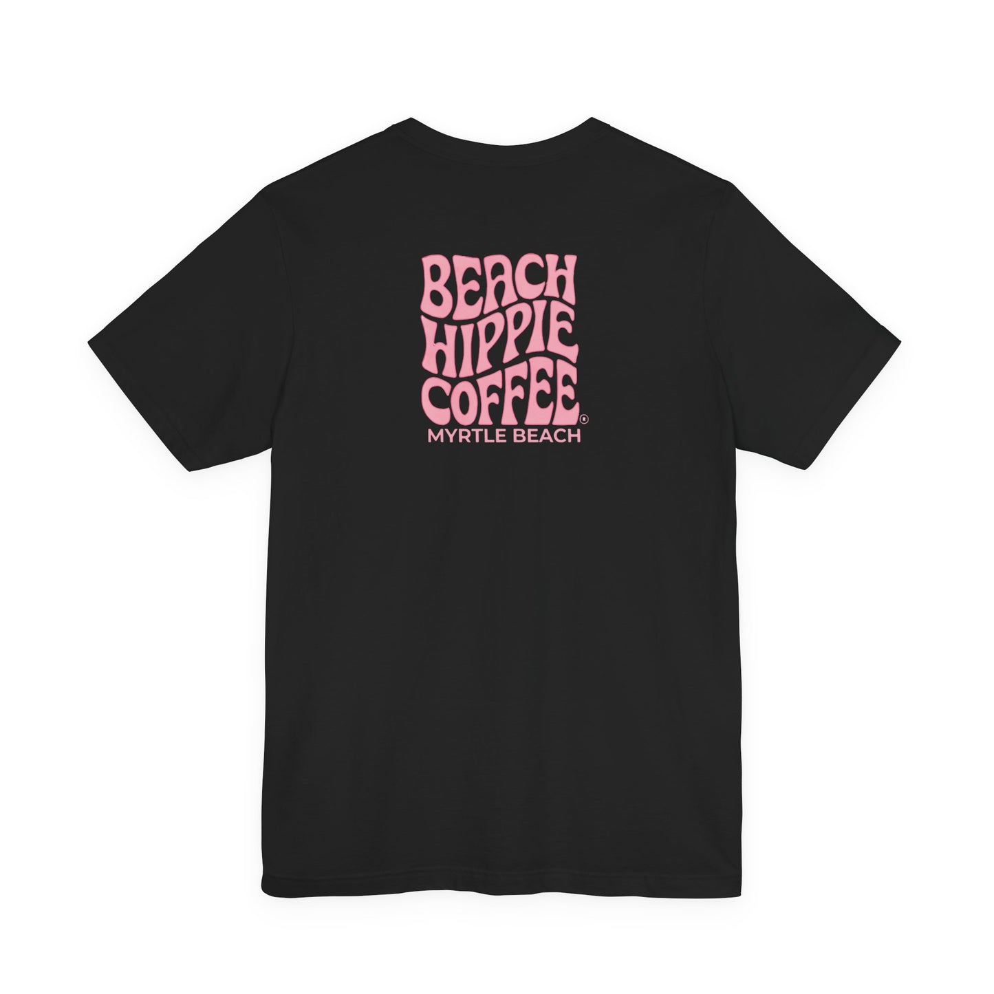 Coffee Lovers Tee — “Beauty Comes in All Shapes & Sizes” Pink Graphic T-Shirt