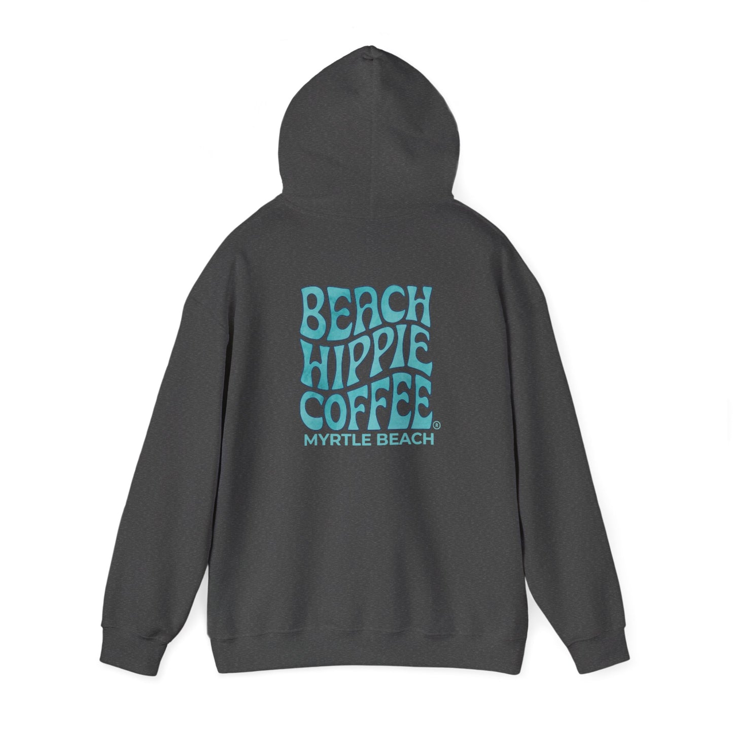 Beach Hippie Coffee Hoodie — "Toasted" Graphic Myrtle Beach Coffee Shop Sweatshirt