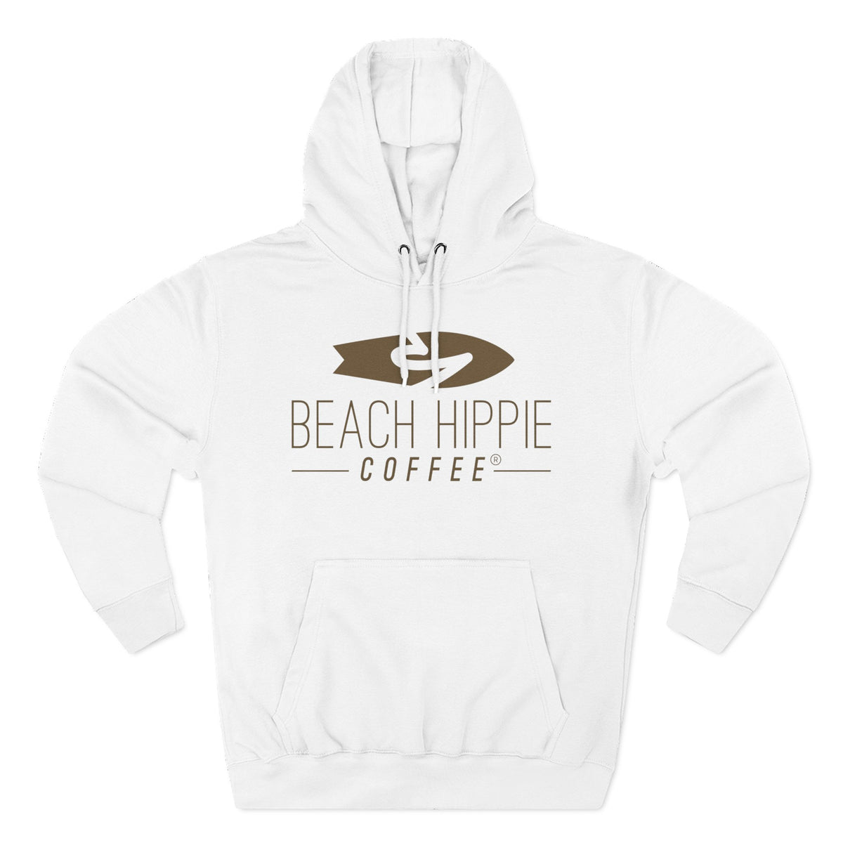 Beach Hippie Coffee Hoodie — "Caffeine Fueled Joy" Vintage Van Pullover
