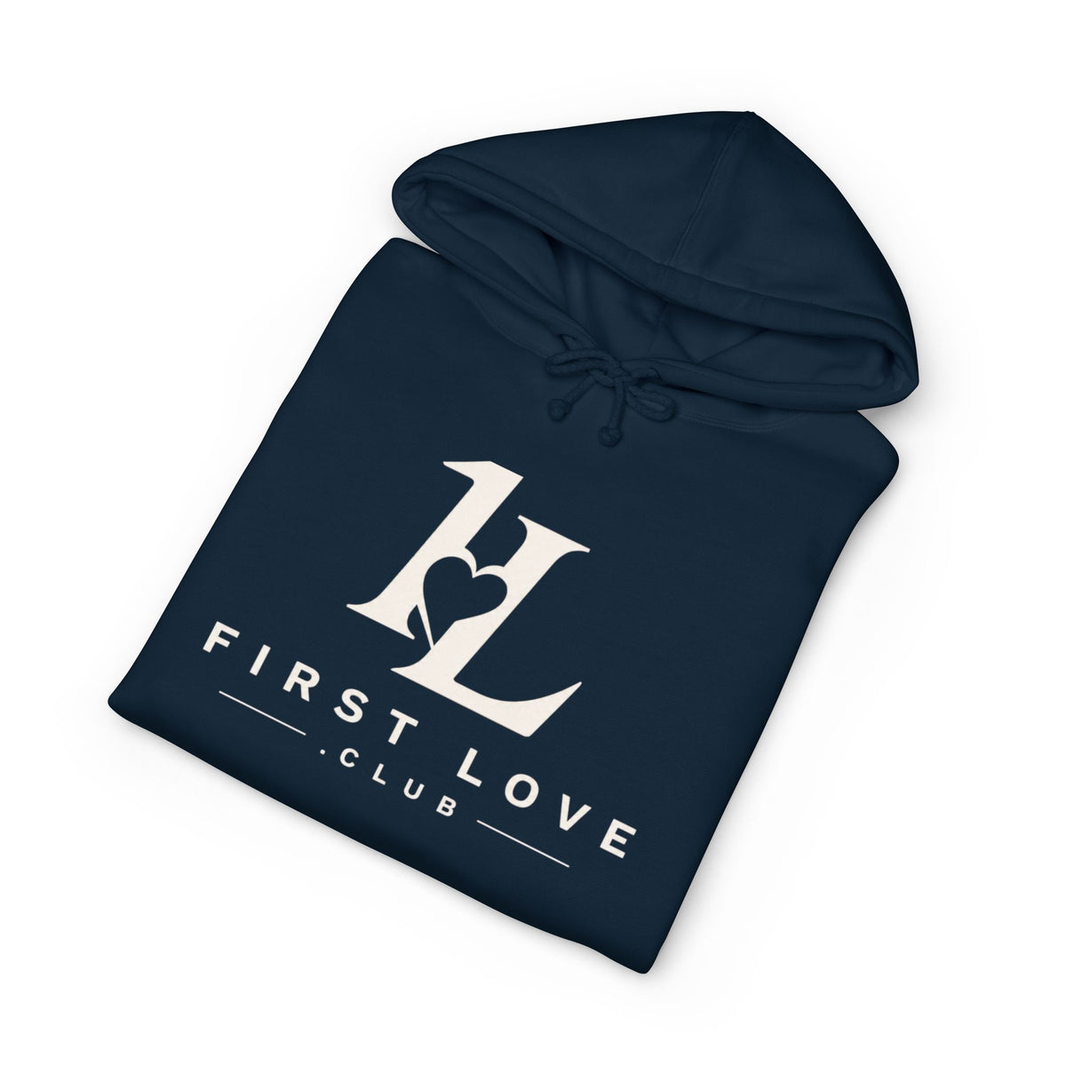 First Love Club Hoodie — Retro Monogram Pullover