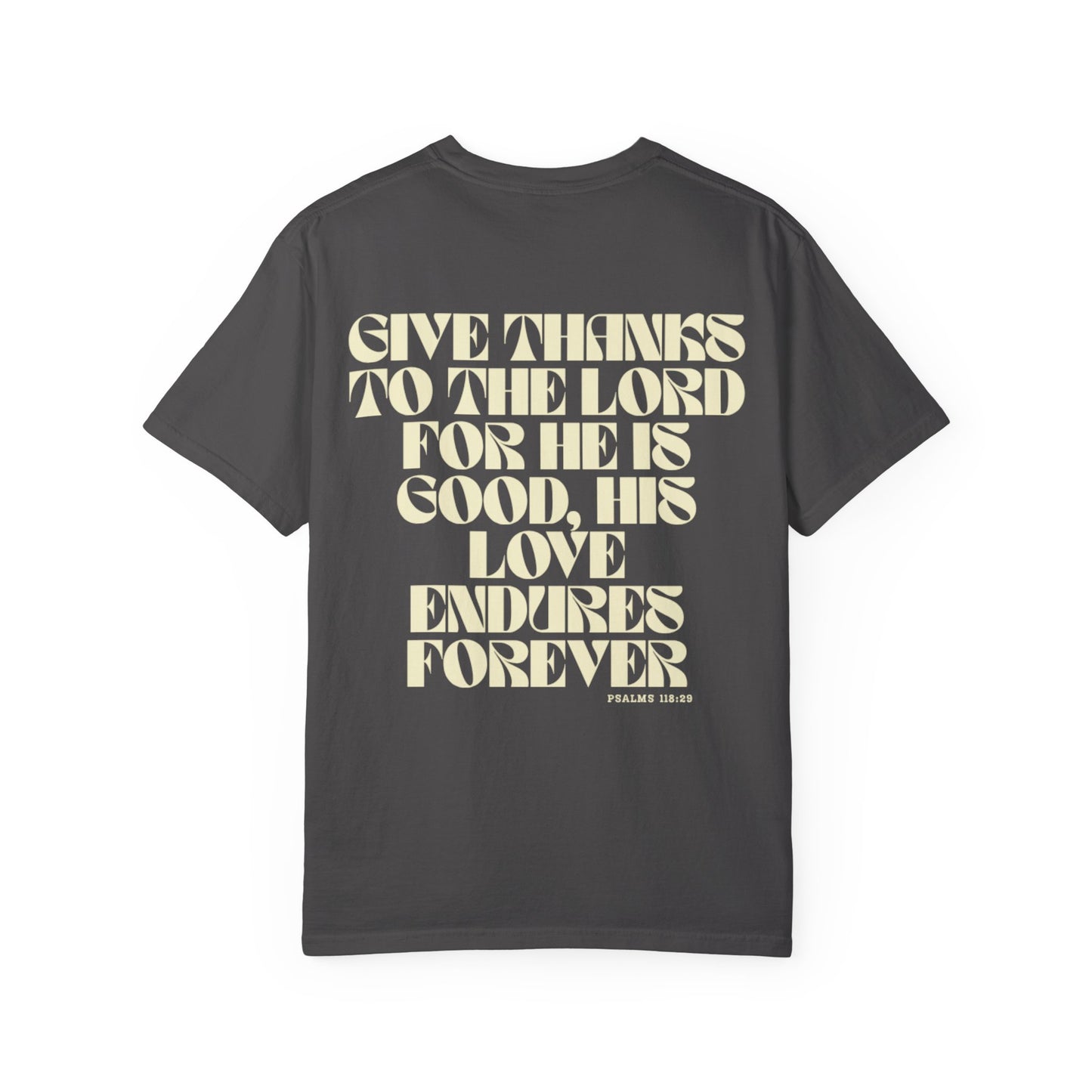 Christian Quote T-Shirt — “Love Never Ends” Inspirational Faith Tee