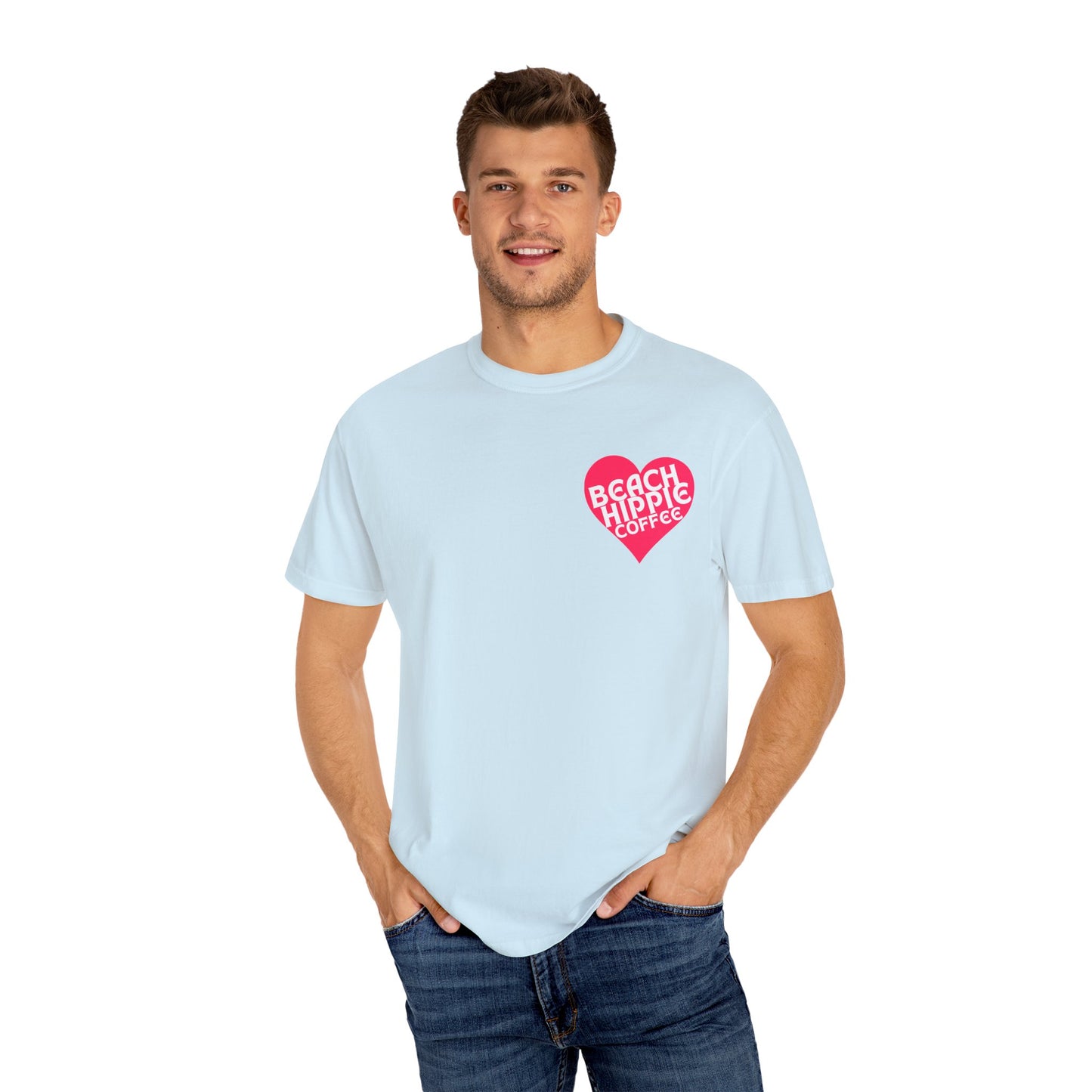 Beach Hippie Coffee T-Shirt - I Am Enough Graphic Tee
