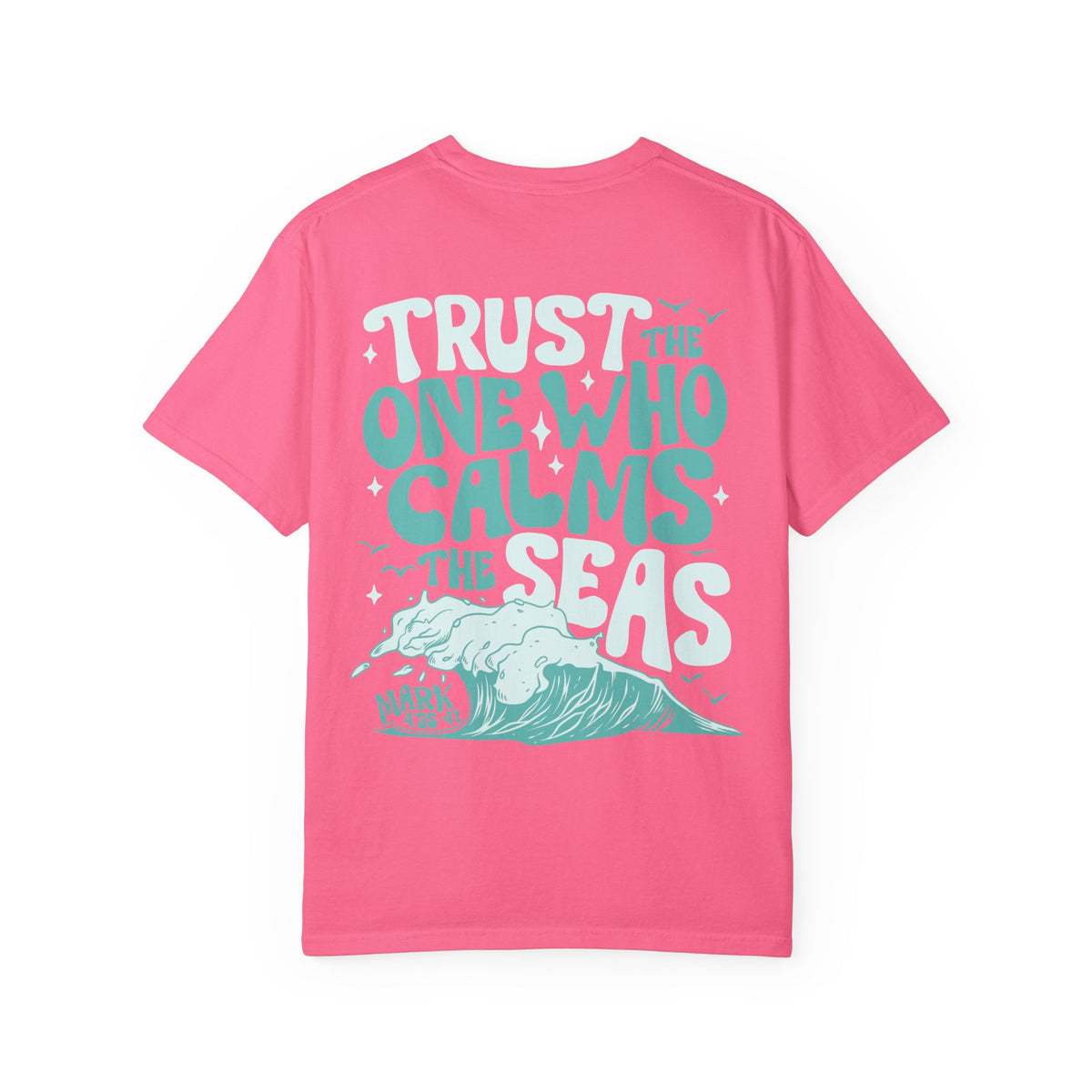 Beach Hippe Coffee T-Shirt — Trust the One Who Calms the Seas