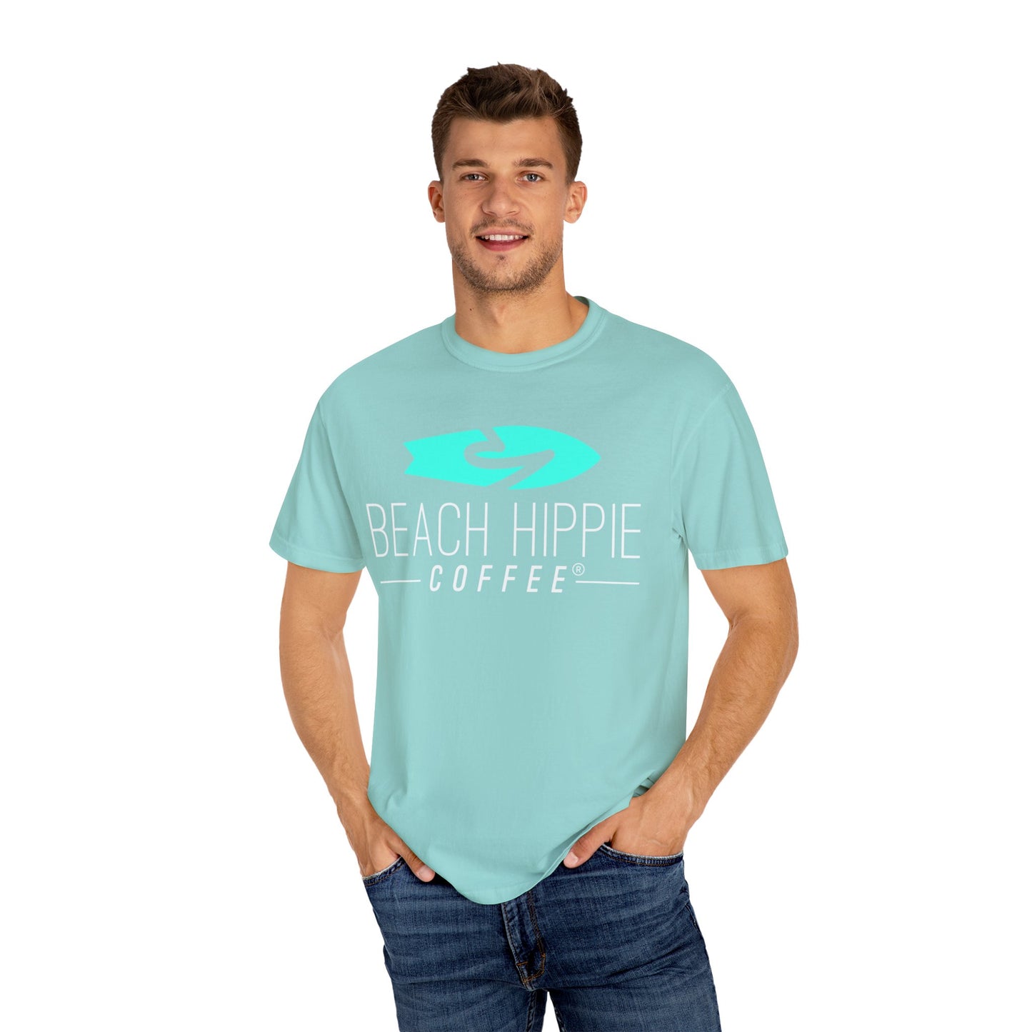Definition of a Beach Hippie Bus T-Shirt | Unisex Garment-Dyed Tee, Casual Summer Shirt, Boho Style Top, Perfect for Beach Days, Music Festivals