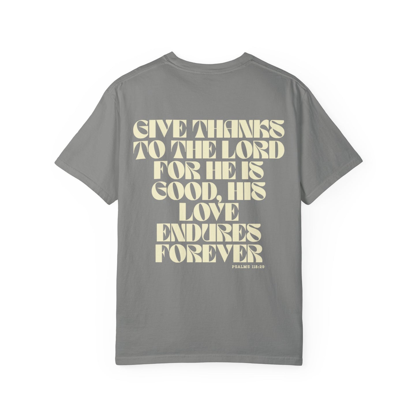 Christian Quote T-Shirt — “Love Never Ends” Inspirational Faith Tee