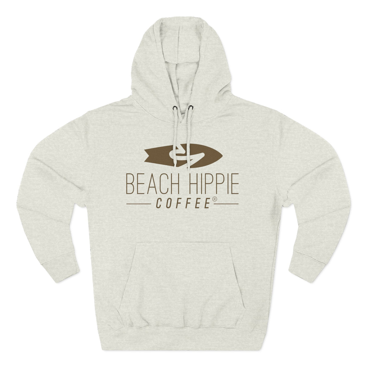 Beach Hippie Coffee Hoodie — "Caffeine Fueled Joy" Vintage Van Pullover