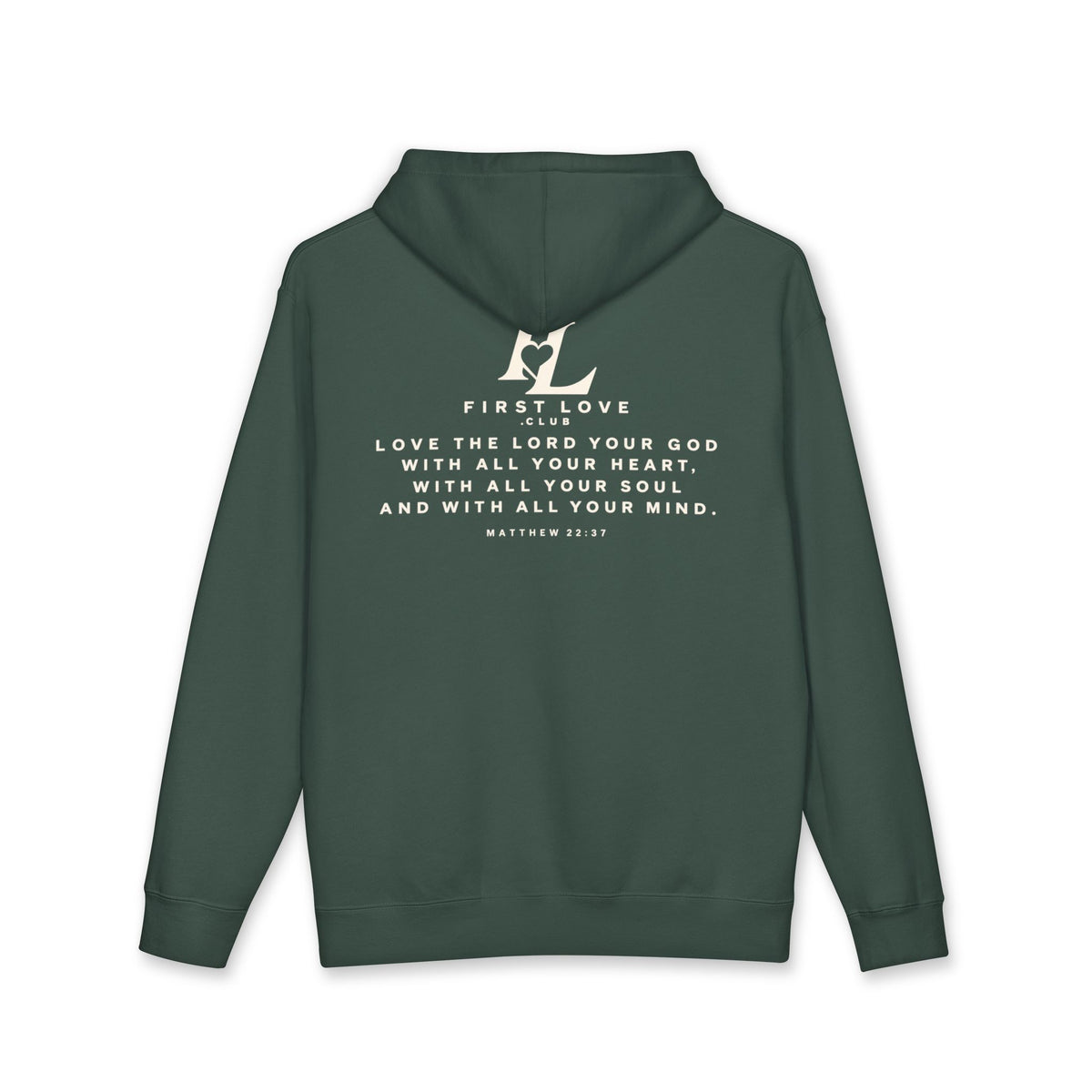 First Love Club Hoodie — Retro Monogram Pullover