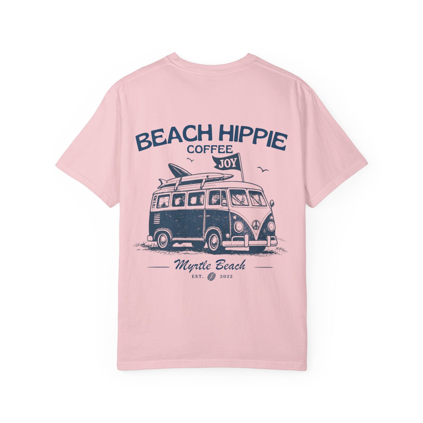 Beach Hippie T-Shirt — 'Beach Hippie Coffee' Vintage VW Van Myrtle Beach Tee