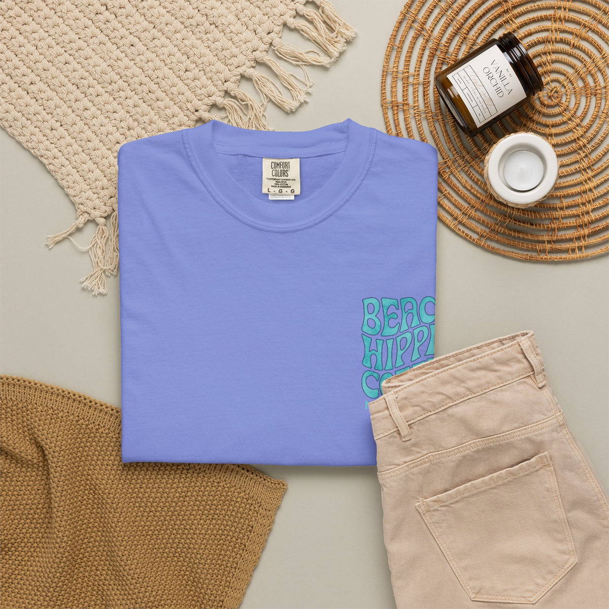 Beach Hippe Coffee T-Shirt — Trust the One Who Calms the Seas