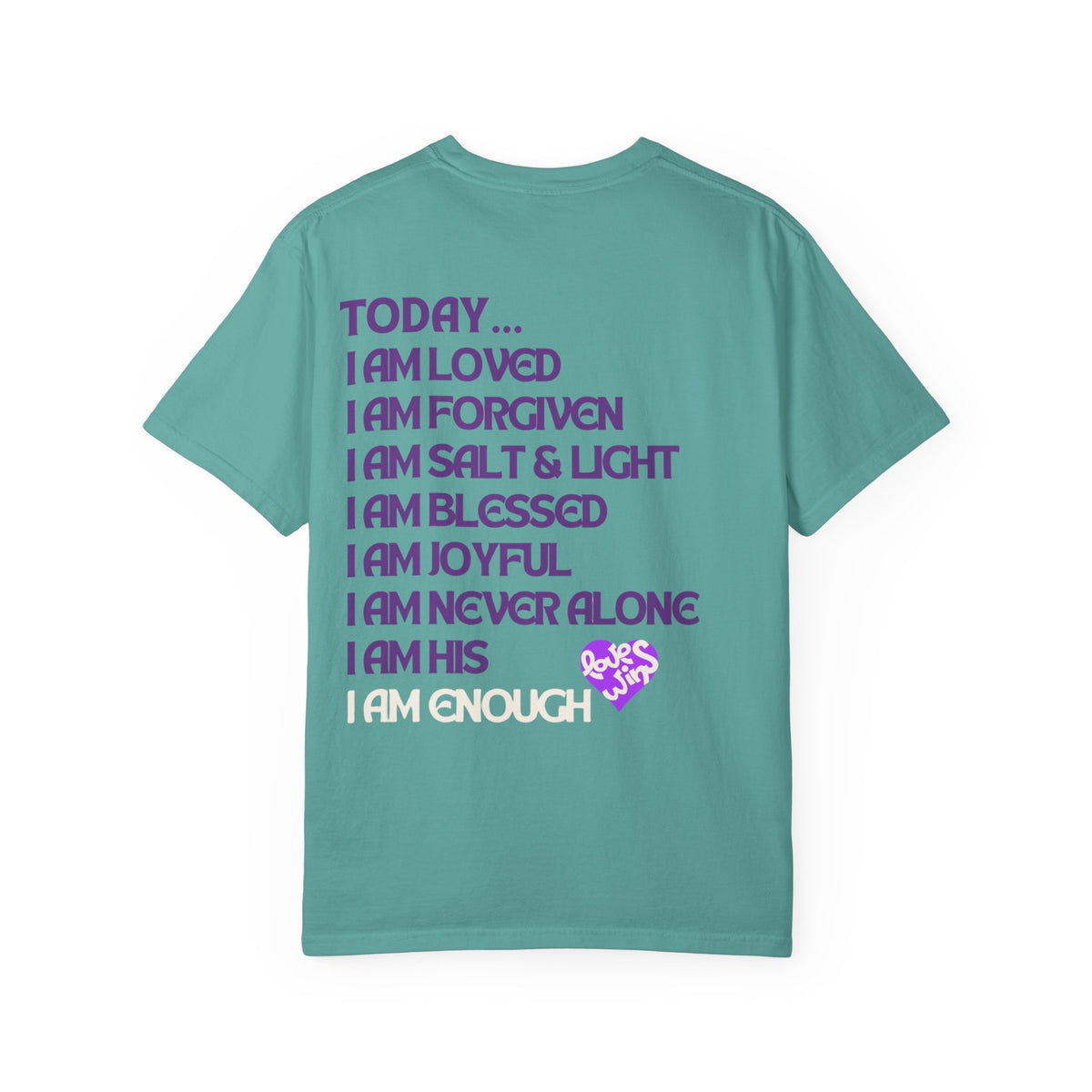 Good Day Graphic T-Shirt — "Today... I Am" Inspirational Beach Coffee Tee