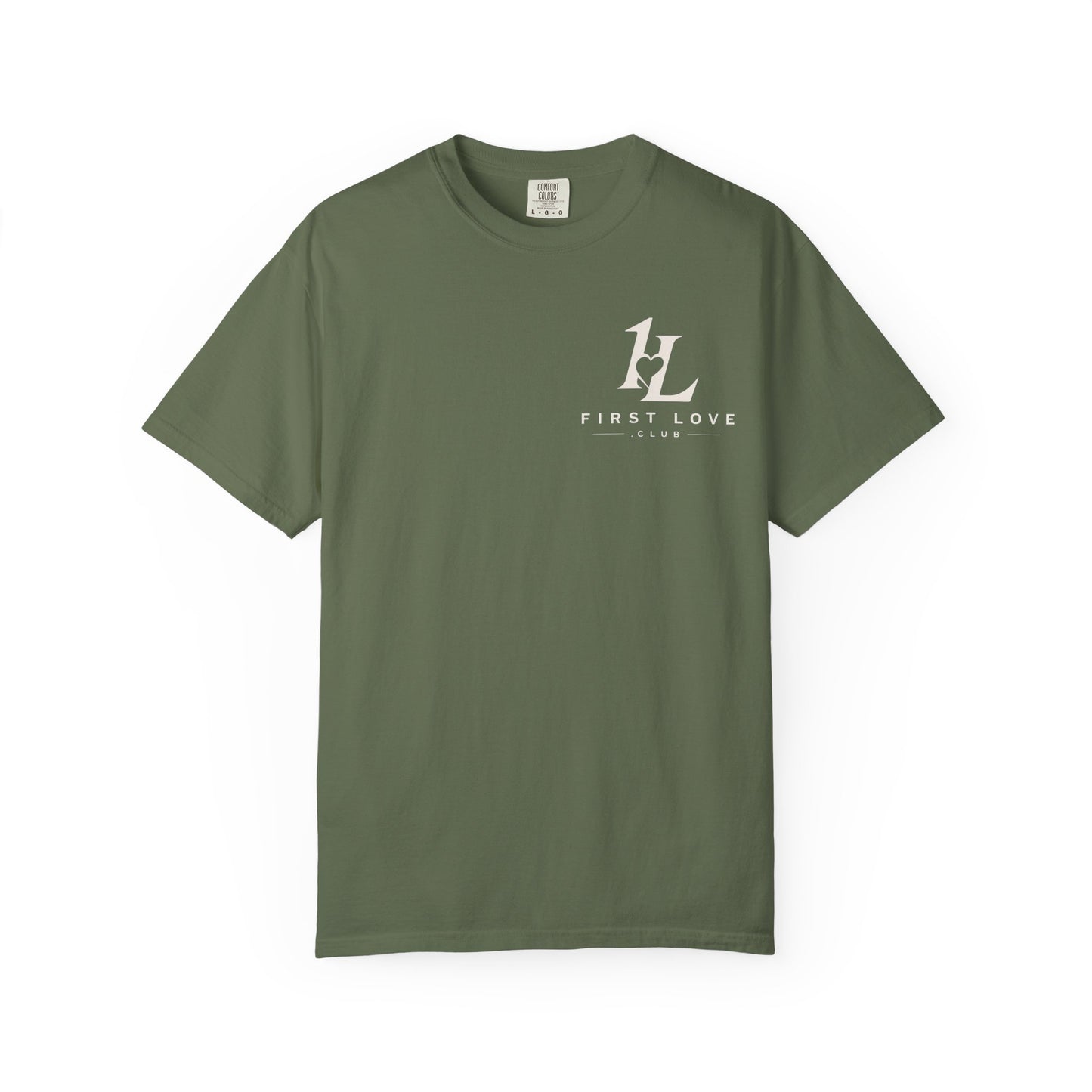 First Love Mountain T-Shirt — "Greater Is He" Christian Faith Tee