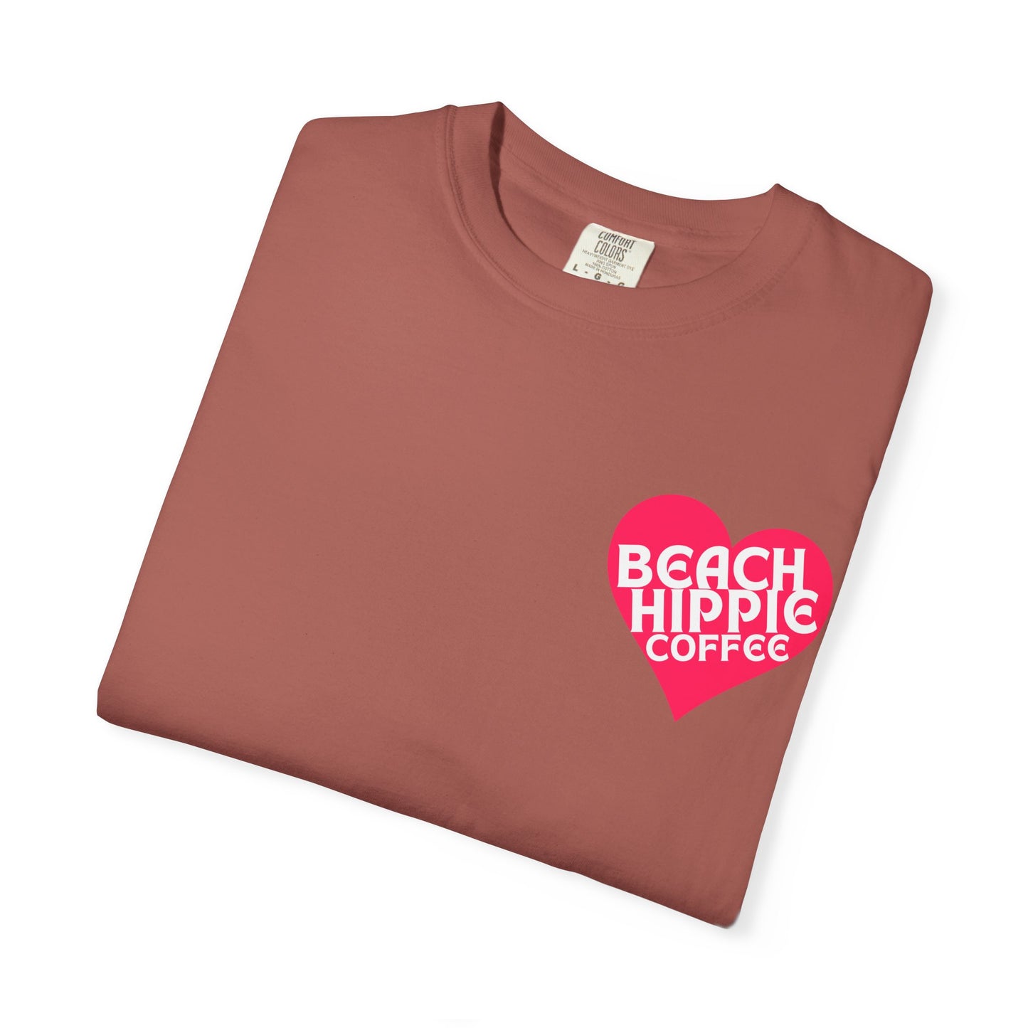 Beach Hippie Coffee T-Shirt - I Am Enough Graphic Tee