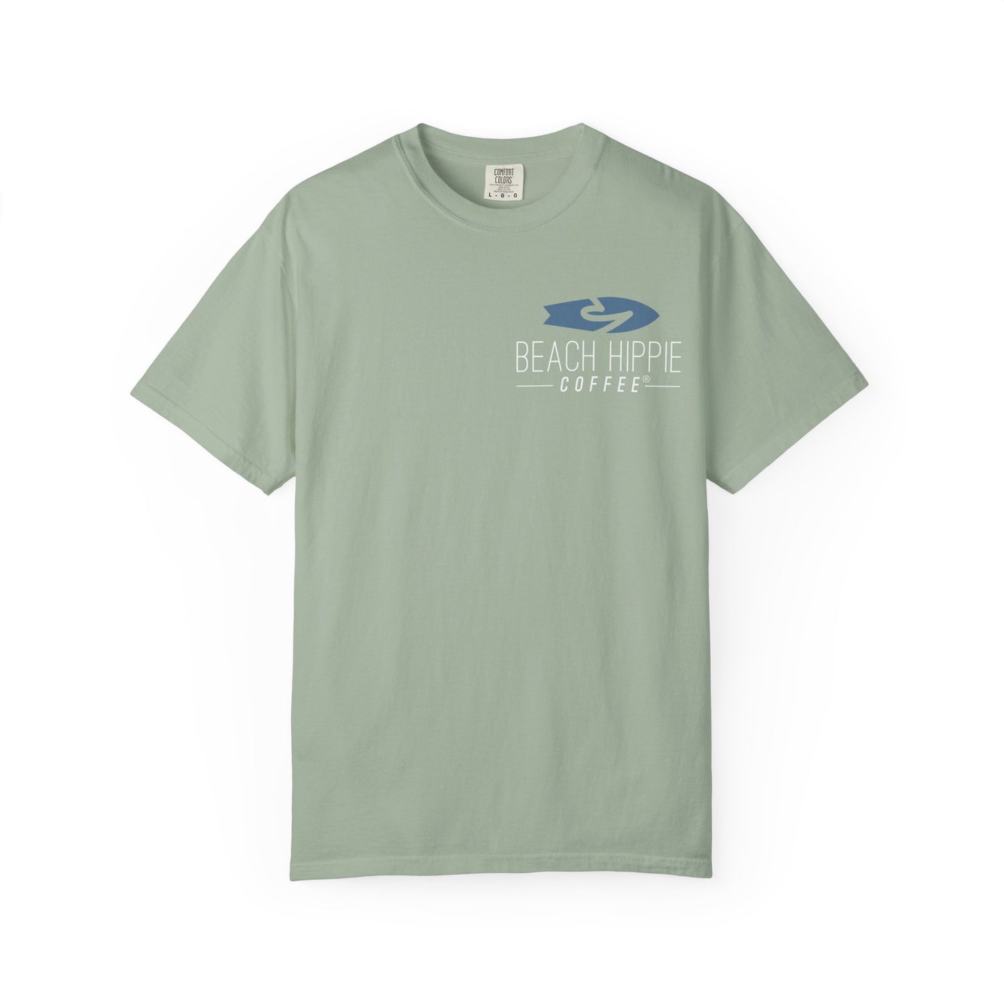Beach Hippie T-Shirt — 'Beach Hippie Coffee' Vintage VW Van Myrtle Beach Tee