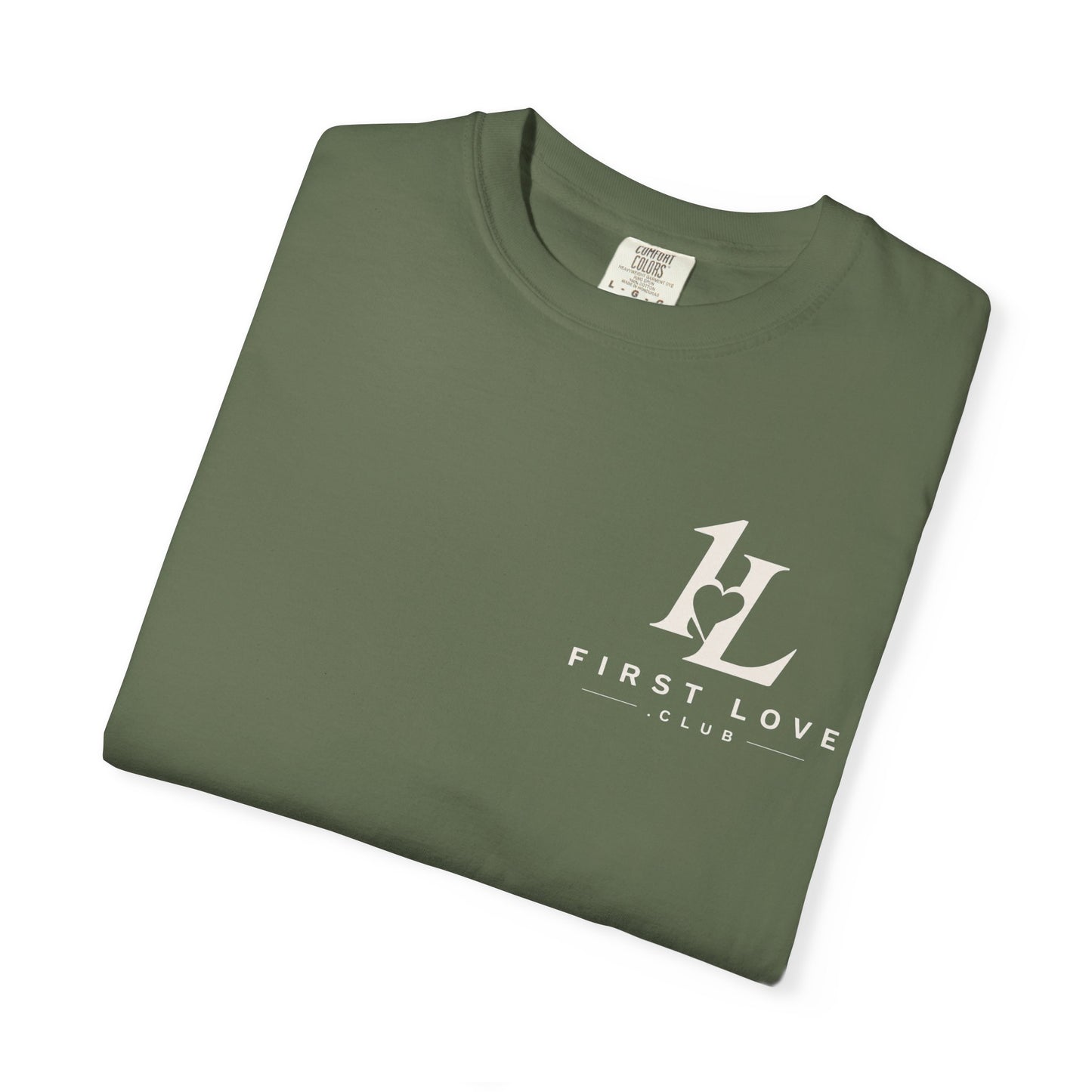 First Love Mountain T-Shirt — "Greater Is He" Christian Faith Tee