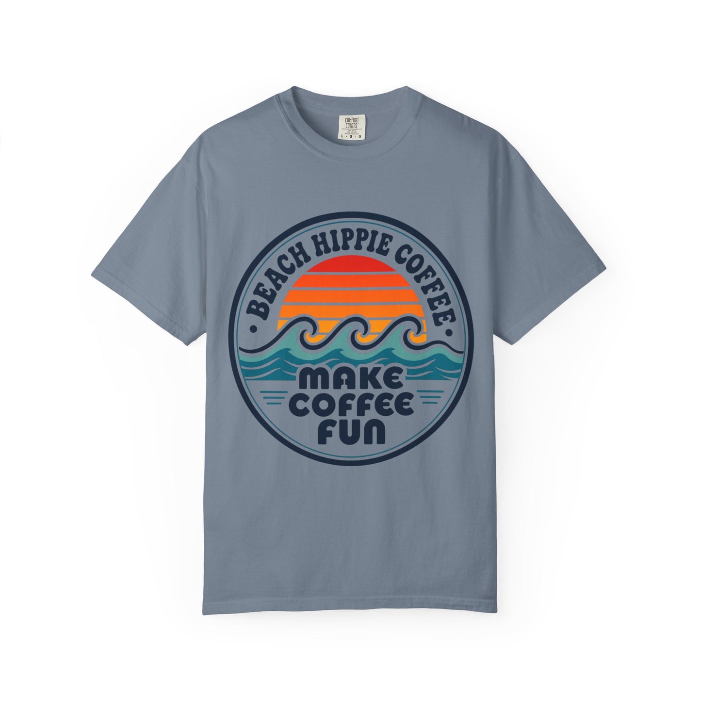 Coffee Club T-Shirt — "Make Coffee Fun" Retro Beach Surf Graphic