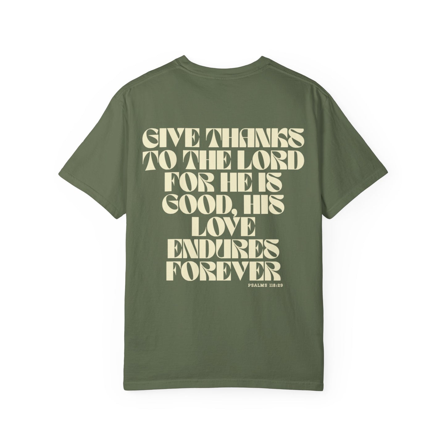 Christian Quote T-Shirt — “Love Never Ends” Inspirational Faith Tee