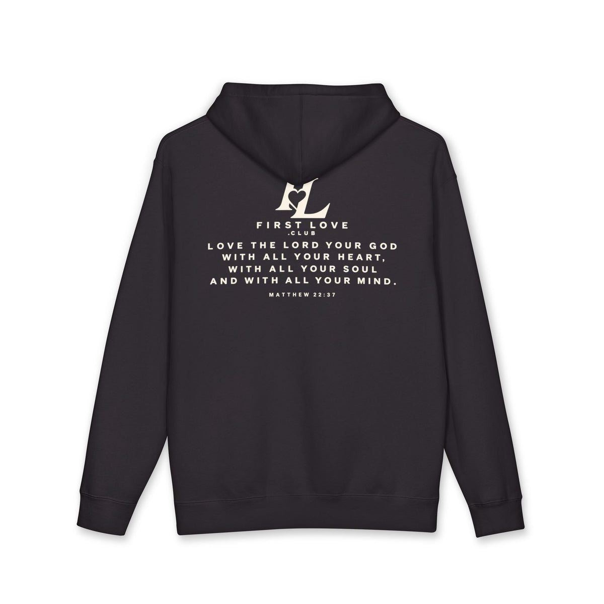First Love Club Hoodie — Retro Monogram Pullover
