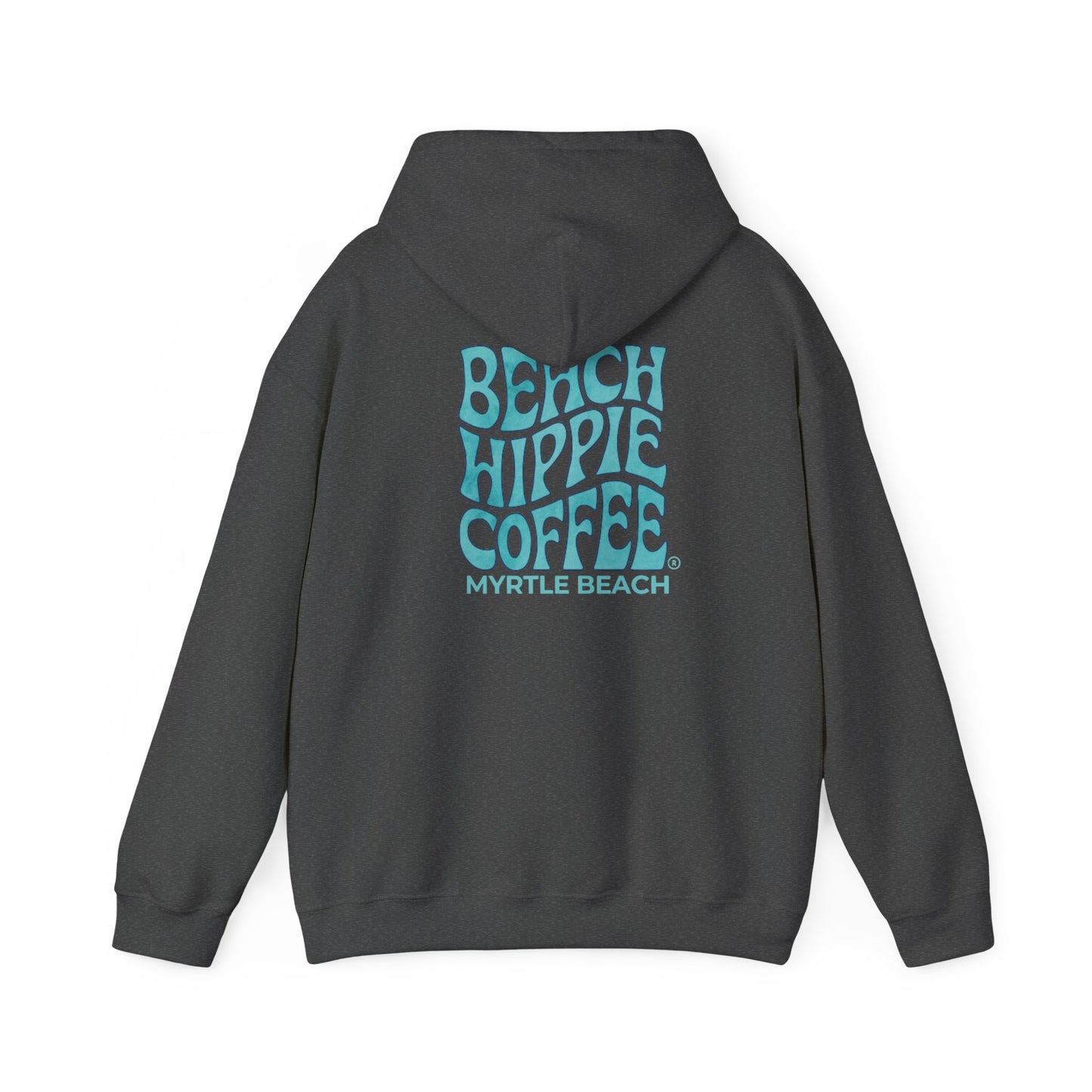 Beach Hippie Coffee Hoodie — "Toasted" Graphic Myrtle Beach Coffee Shop Sweatshirt