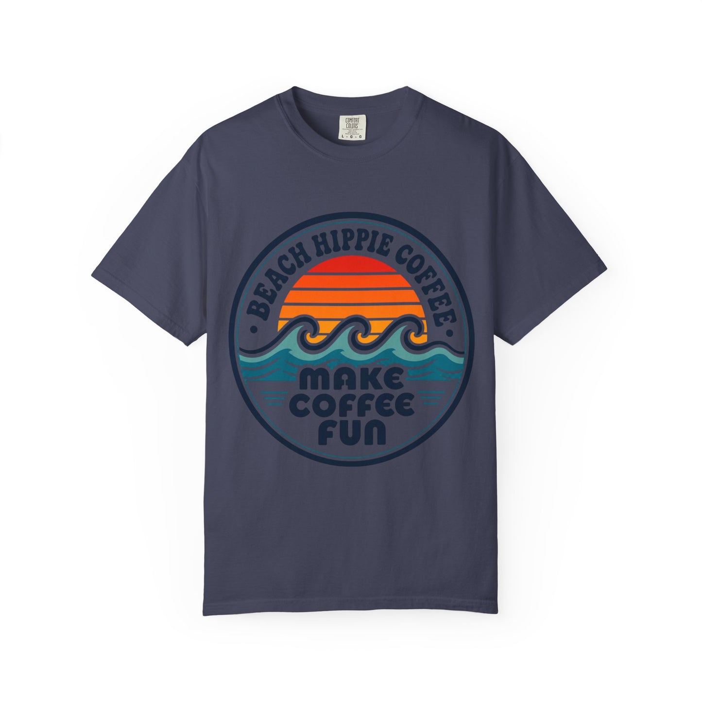 Coffee Club T-Shirt — "Make Coffee Fun" Retro Beach Surf Graphic