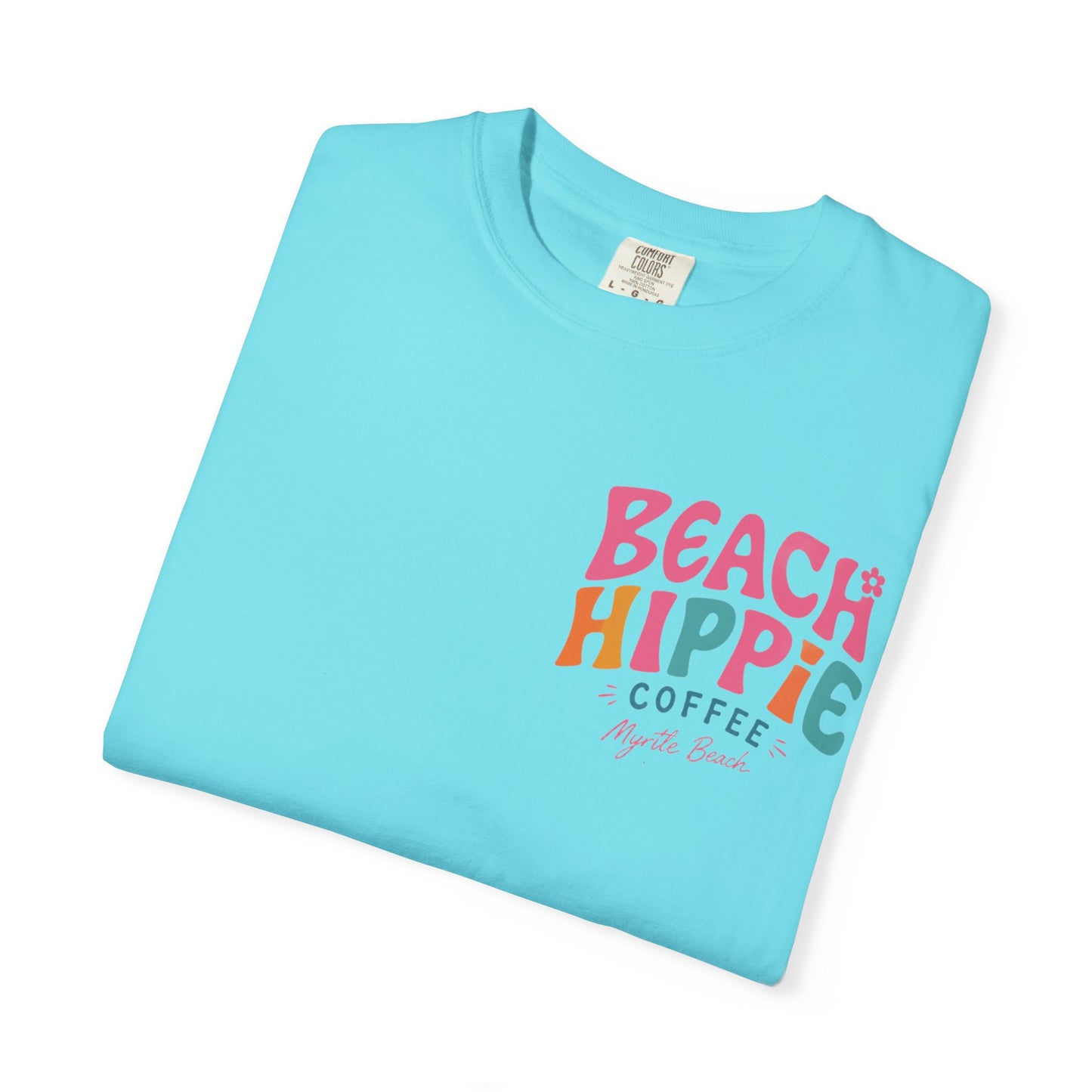 Beach Hippie T-Shirt — 'Beach Hippie Coffee' Vintage Surf Graphic Tee