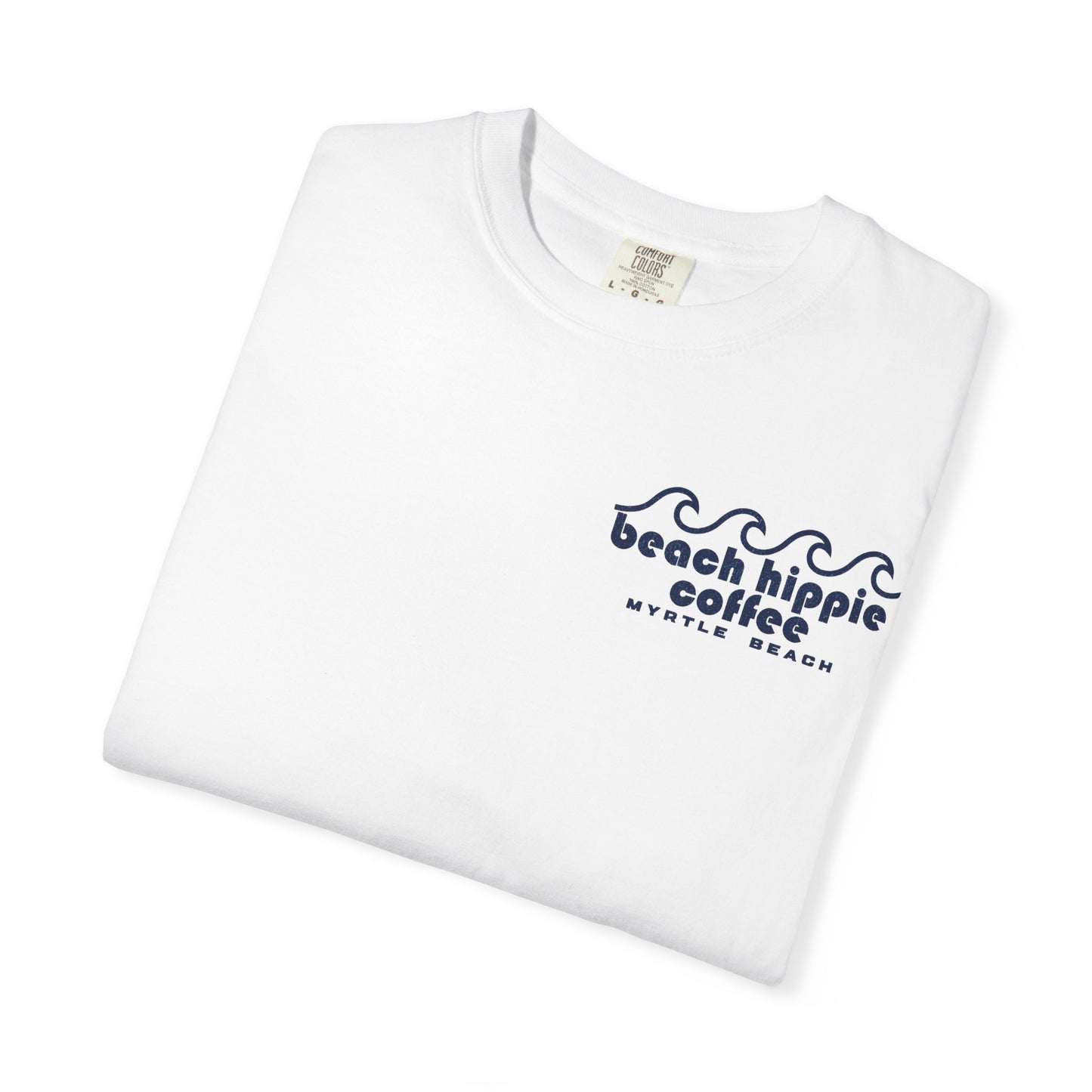 Beach Hippie Coffee T-Shirt — Myrtle Beach Retro Wave Tee