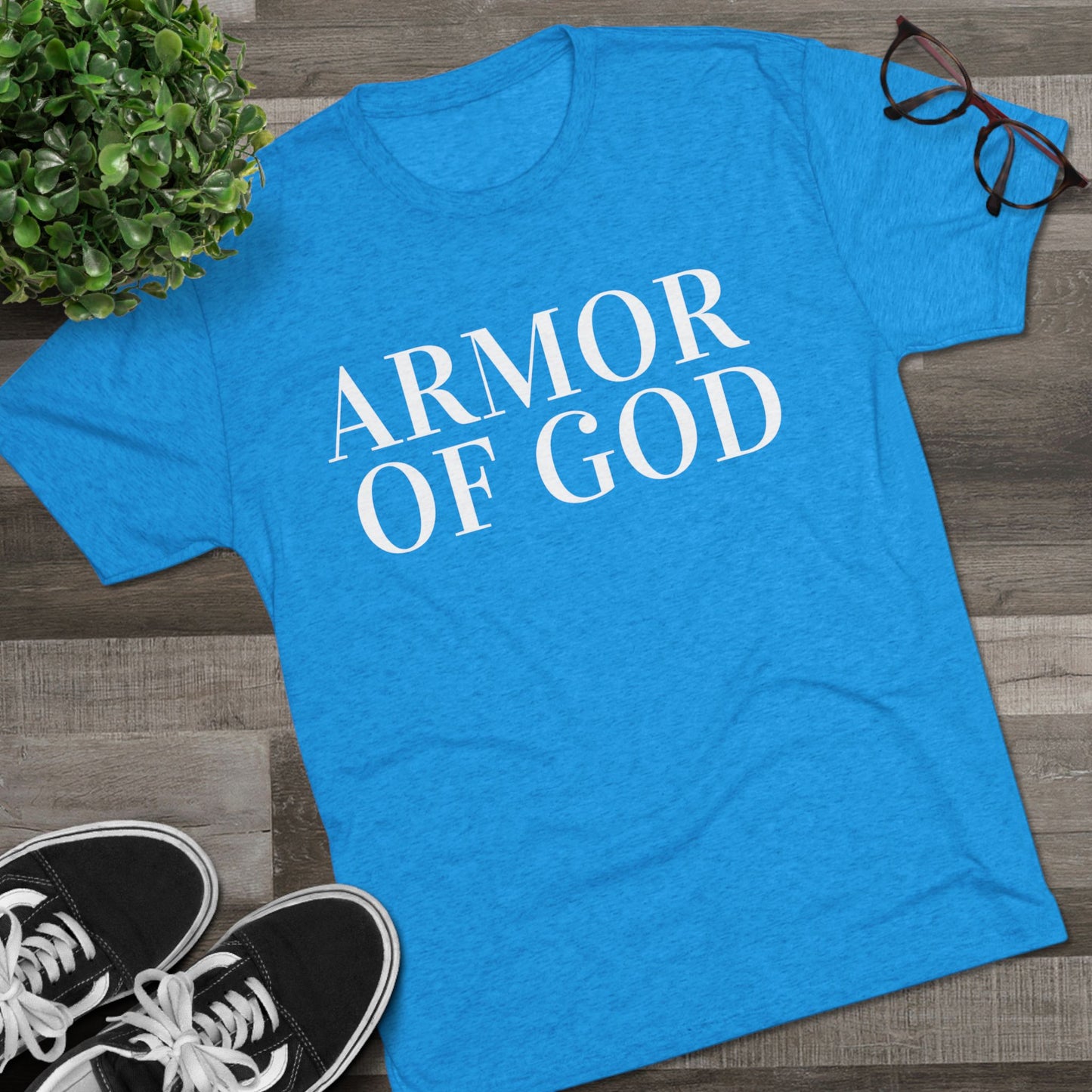 Faith Streetwear Crew Tee — "Remember God Is With You"