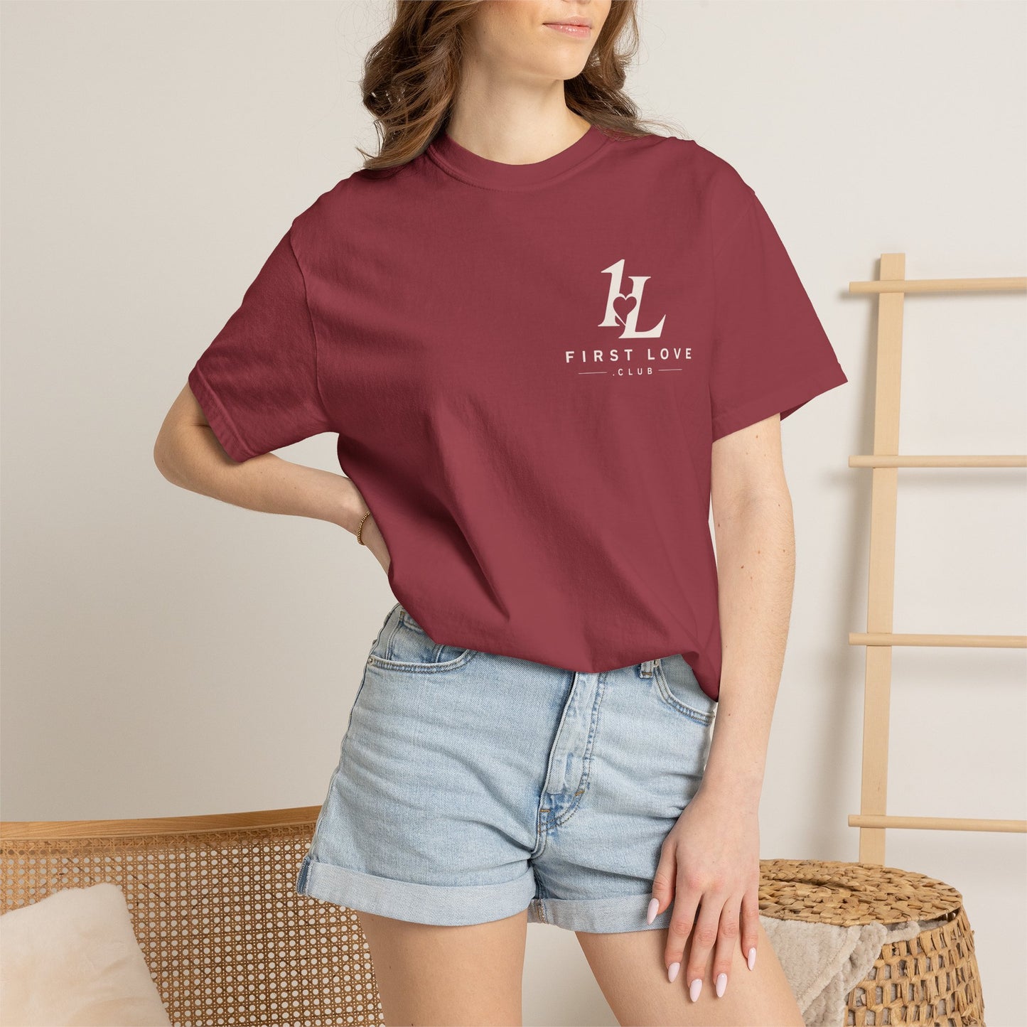 First Love Mountain T-Shirt — "Greater Is He" Christian Faith Tee