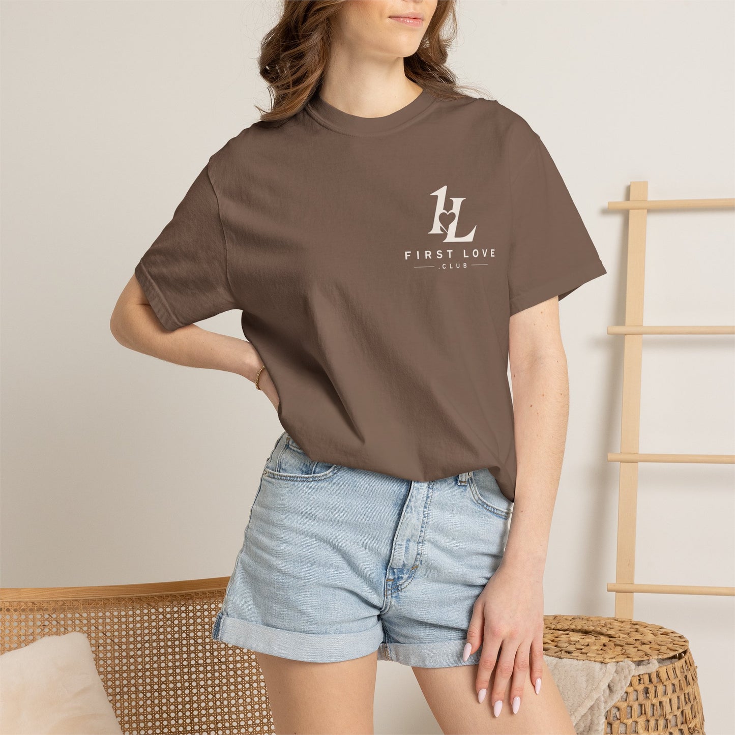 First Love Mountain T-Shirt — "Greater Is He" Christian Faith Tee