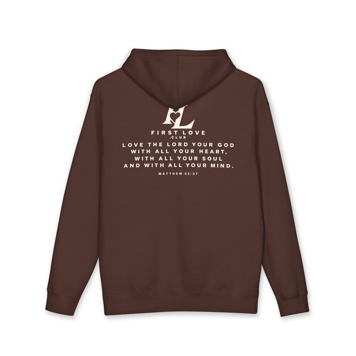 First Love Club Hoodie — Retro Monogram Pullover