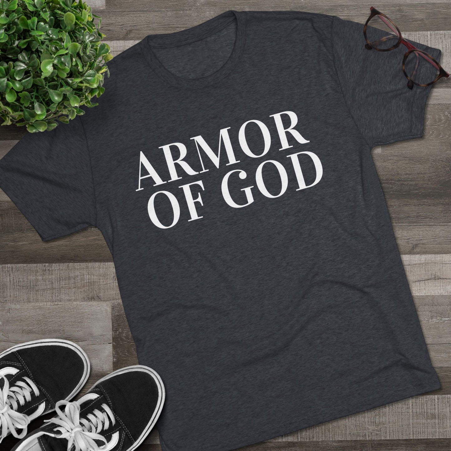 Faith Streetwear Crew Tee — "Remember God Is With You"
