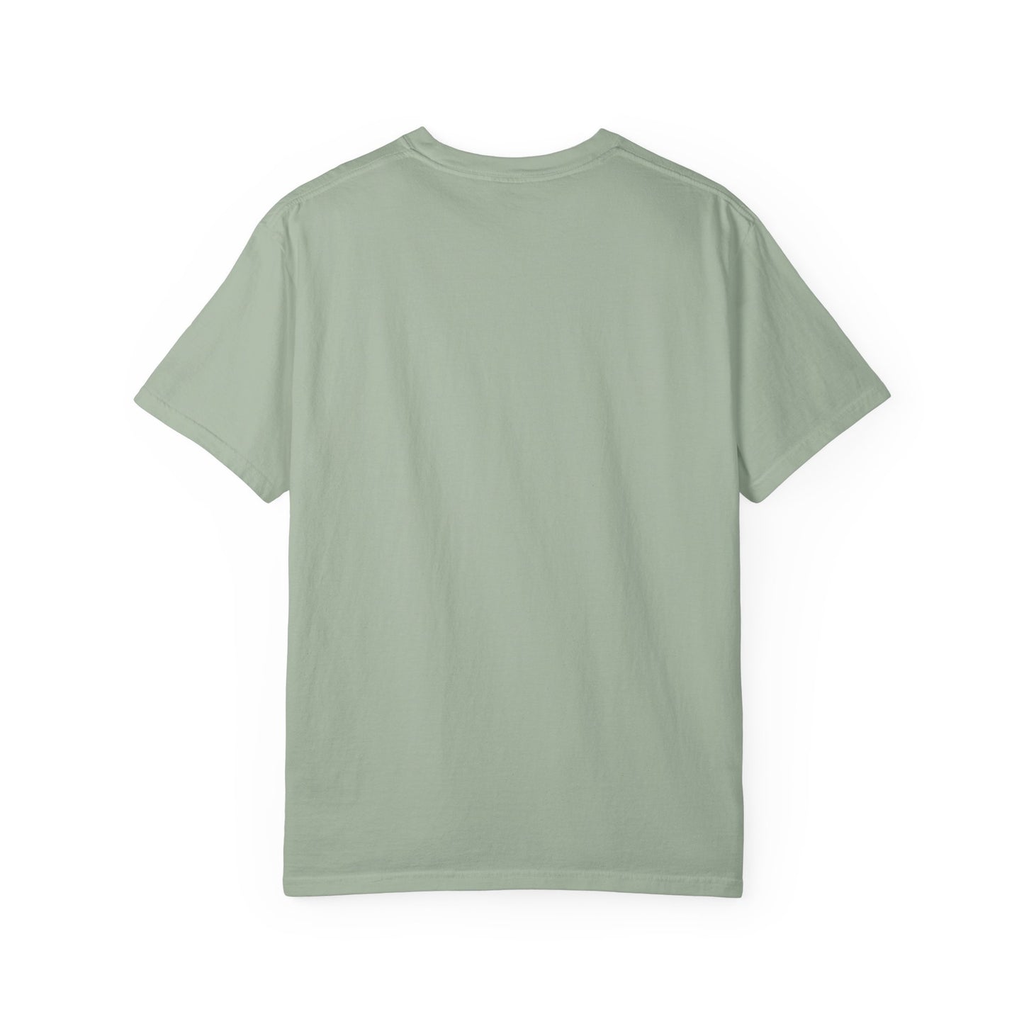 Beach Hippie Coffee Surf Logo T-Shirt — Minimal Turquoise Wave Graphic
