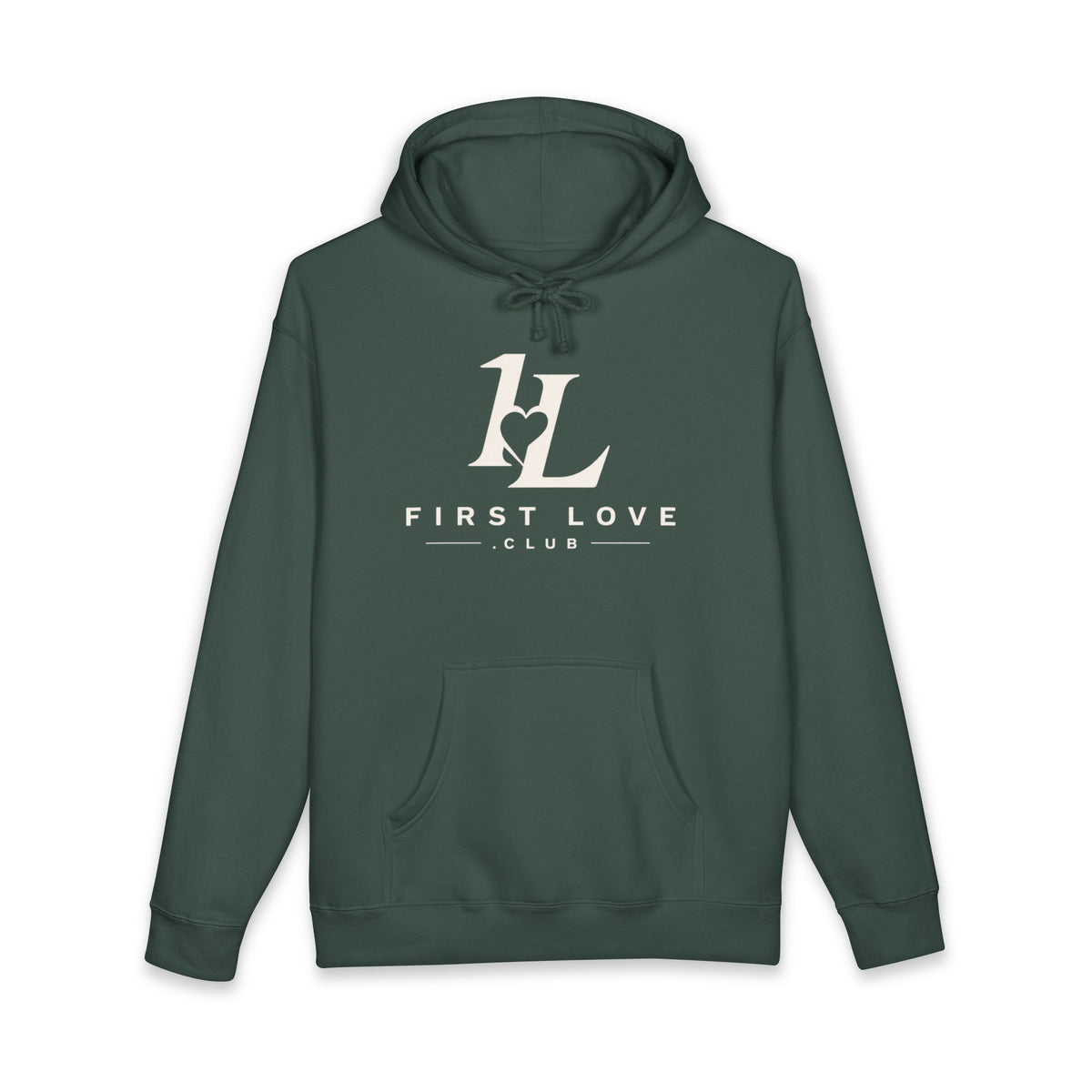 First Love Club Hoodie — Retro Monogram Pullover
