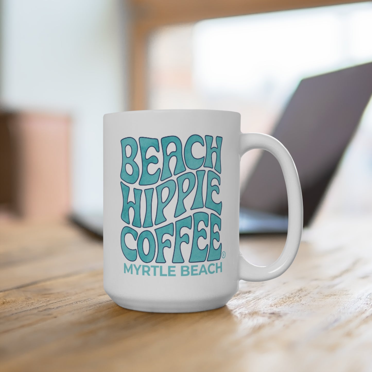 Beach Hippie Coffee Mug — Myrtle Beach 15oz