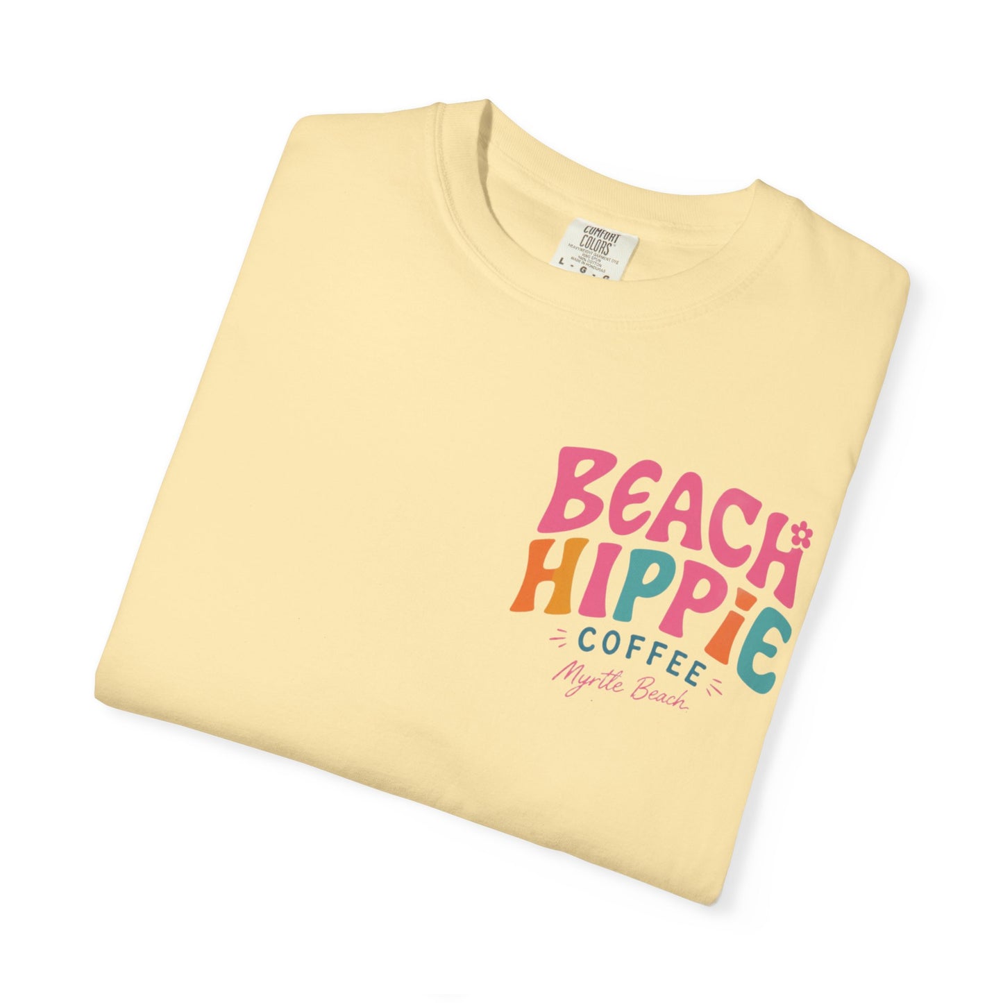 Beach Hippie T-Shirt — 'Beach Hippie Coffee' Vintage Surf Graphic Tee